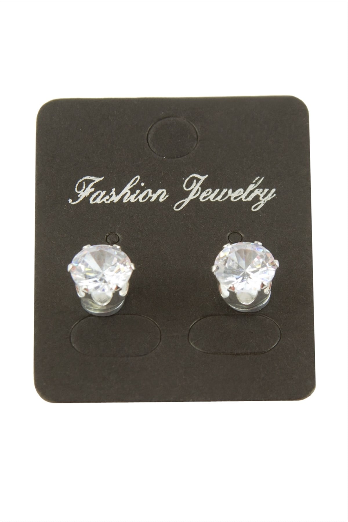 Zirkon Tek Taşlı Küpe