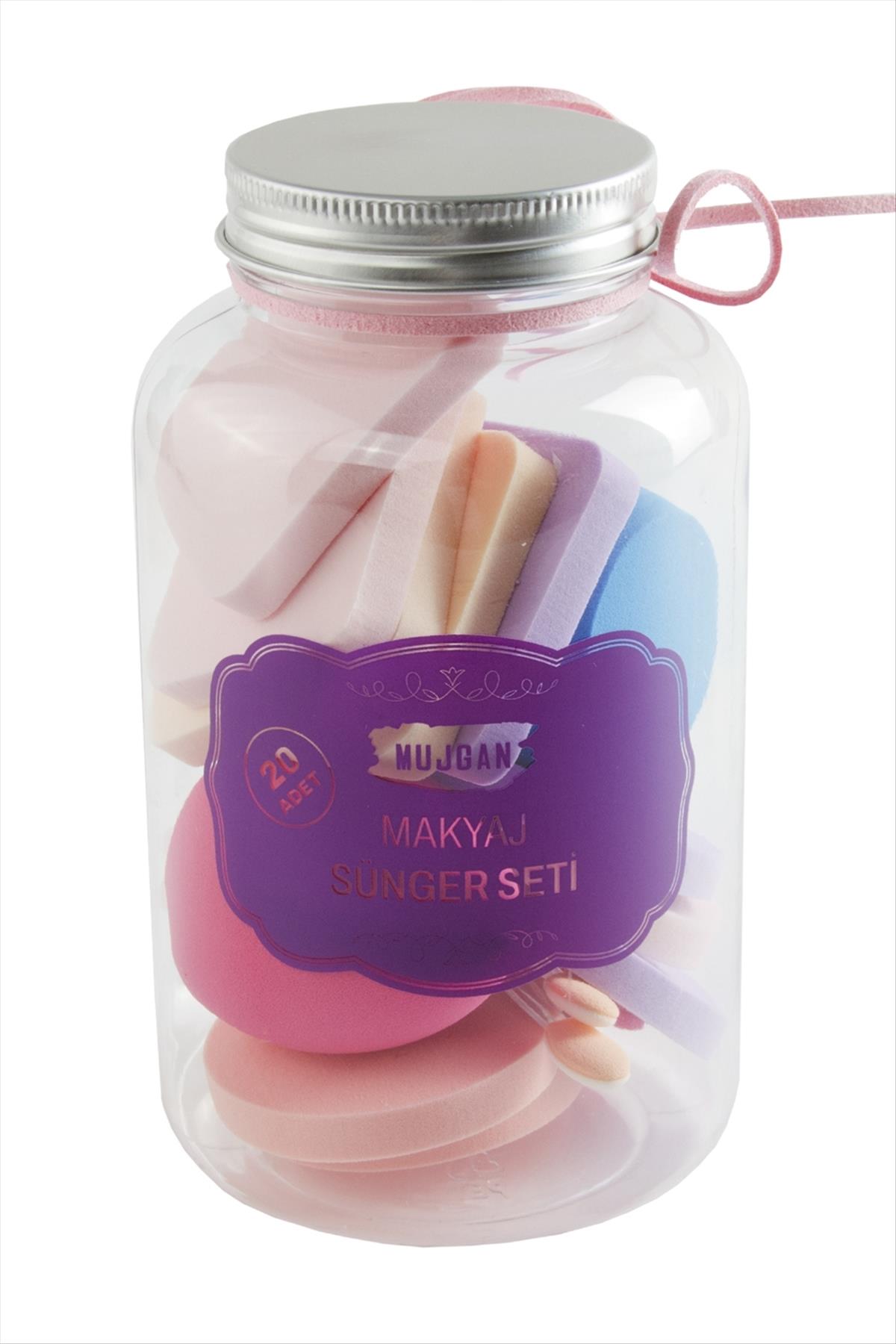 12 Adet Konserve Şişeli Makyaj Süngeri