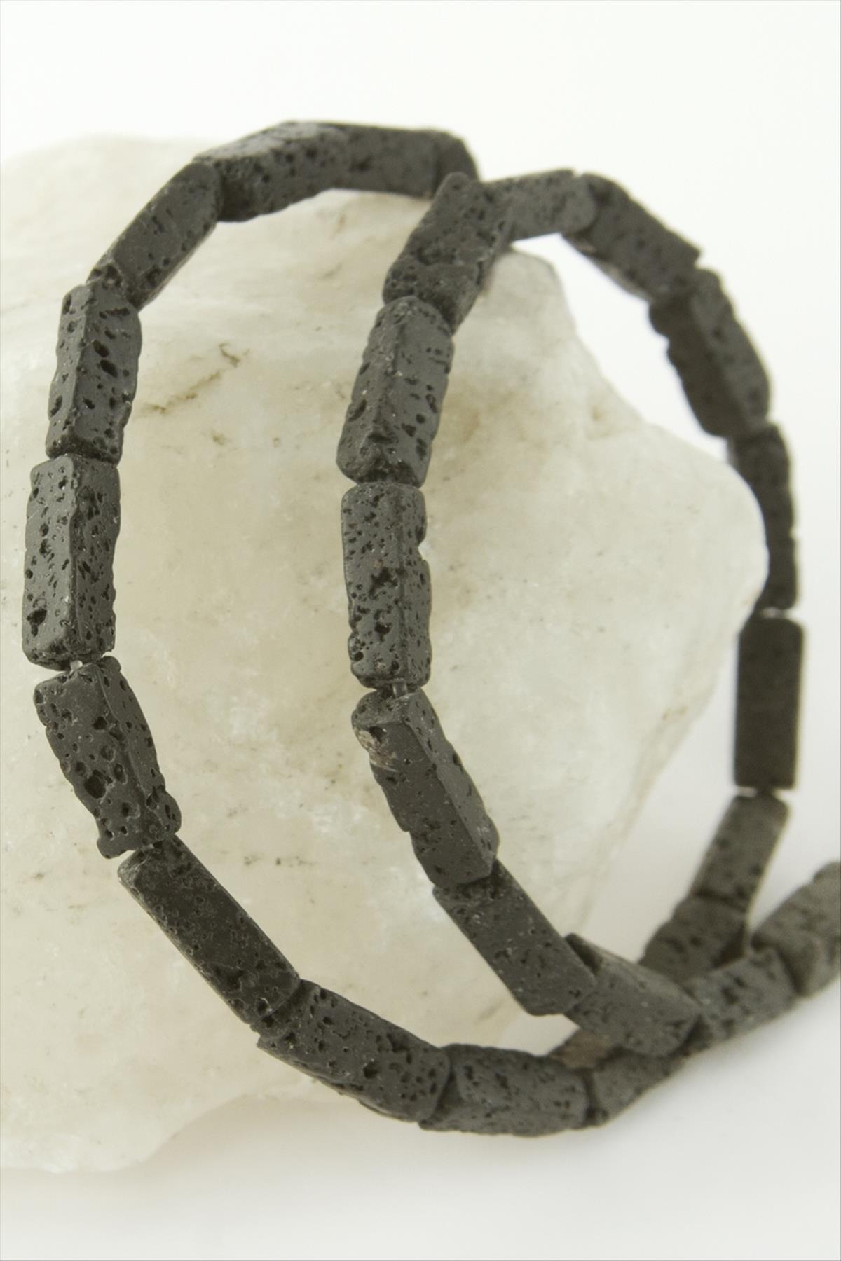 1,3 cm Dikdörtgen Boru Lav Taşı