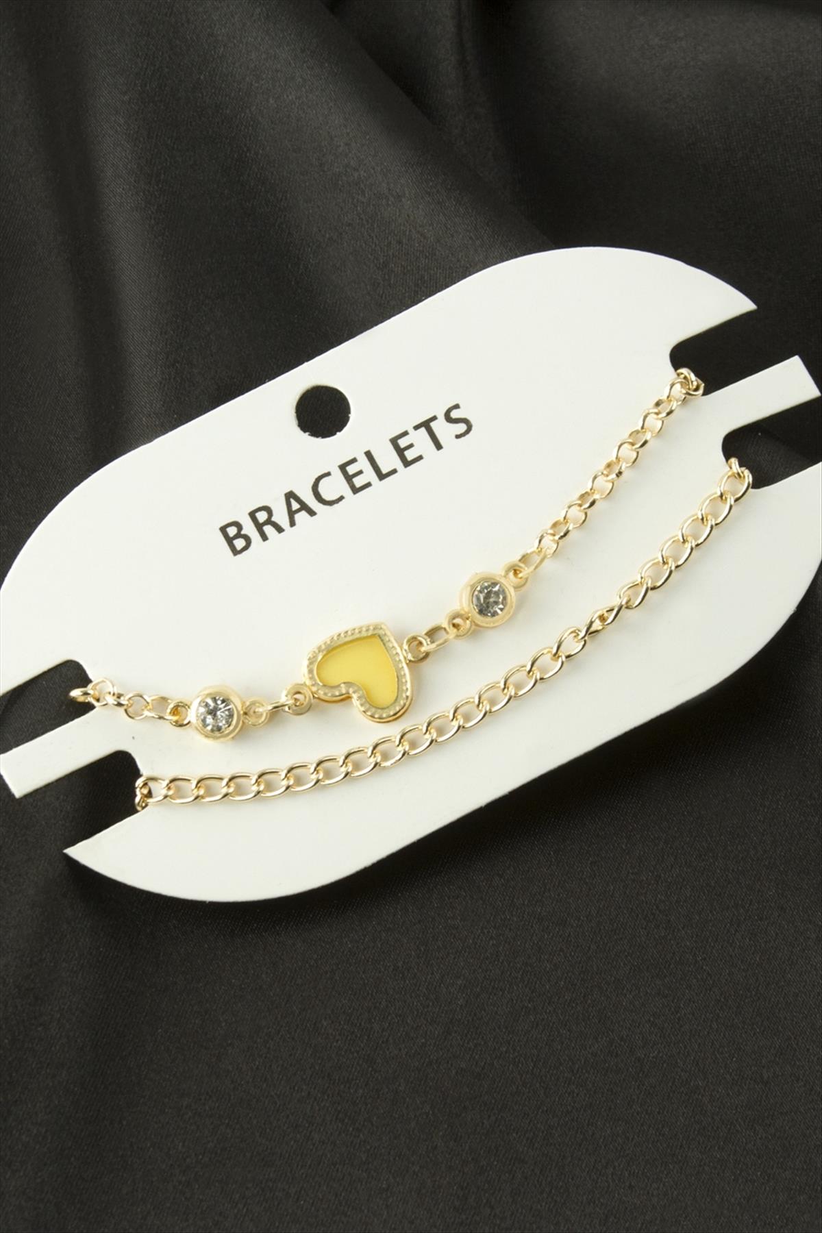 2 Adet Kalp Trend Zincir Bileklik