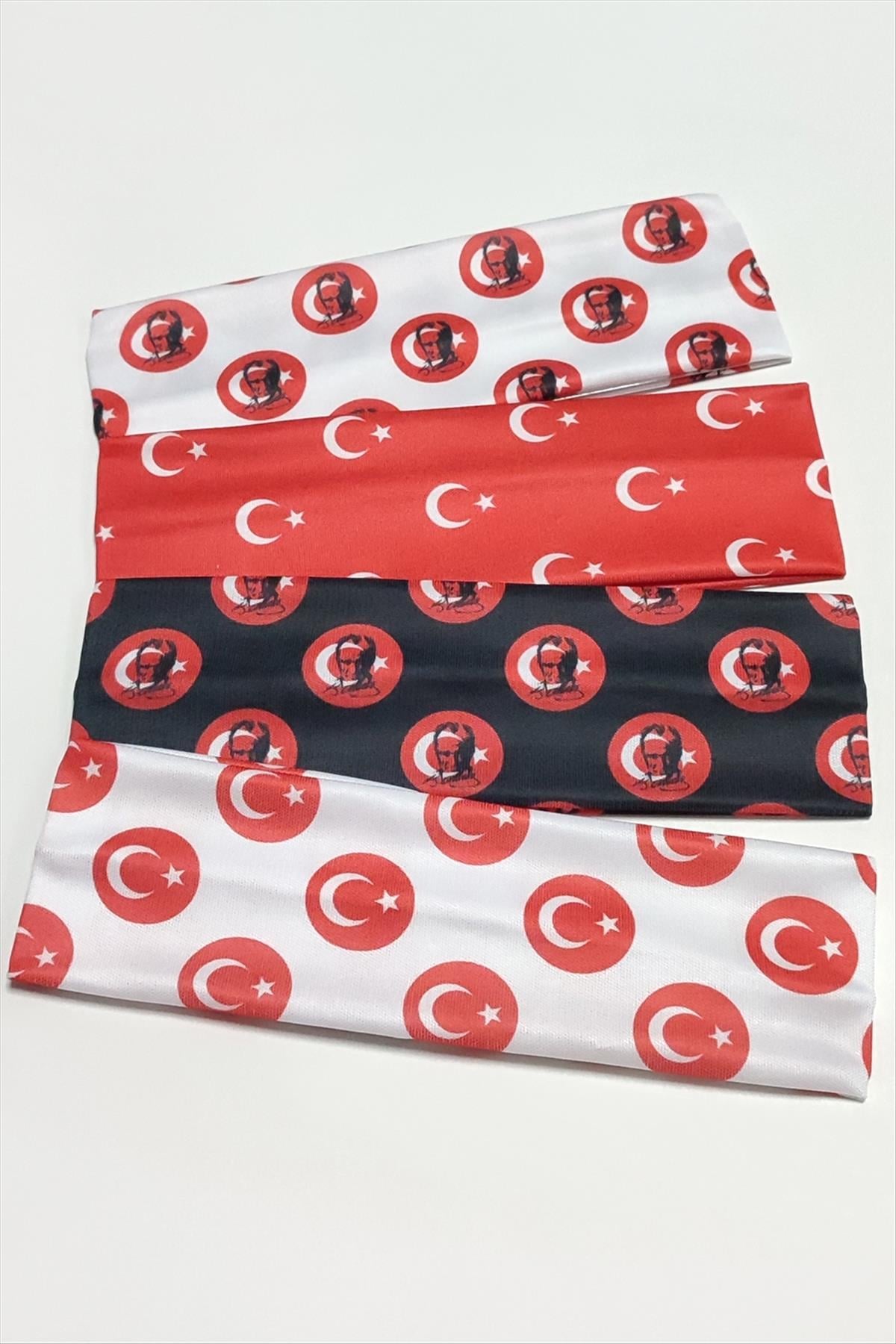 23 Nisan 19 Mayıs Türk Bayraklı Saç Bandı