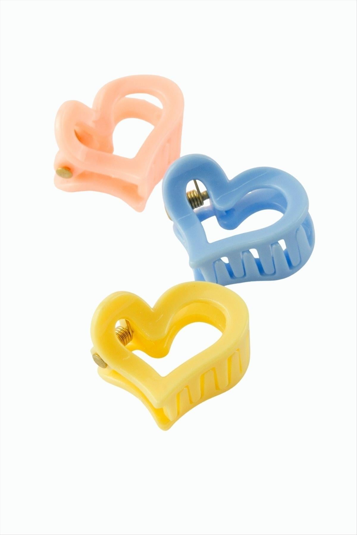 3 Adet Kalp Mandal Toka 2 cm