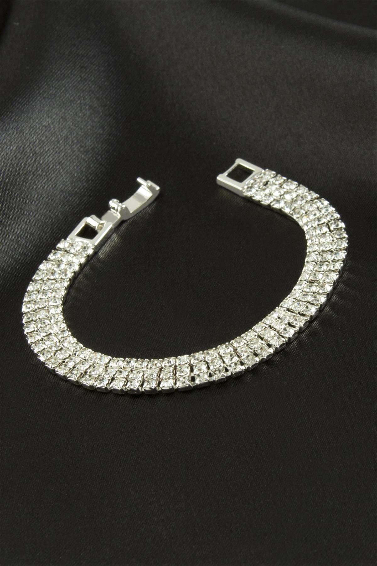 3 Sıra Taşlı Suyolu Bileklik