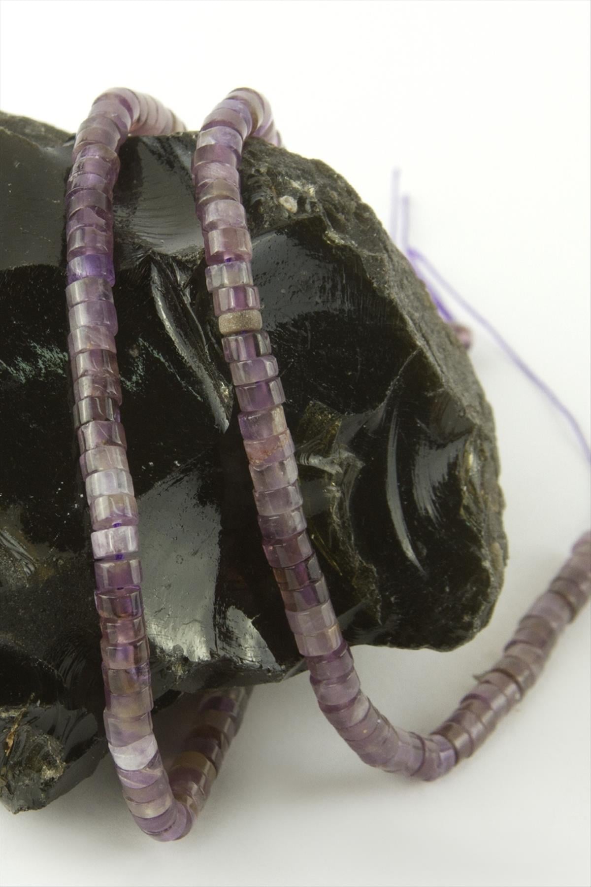 4 mm Disk Ametist Taşı