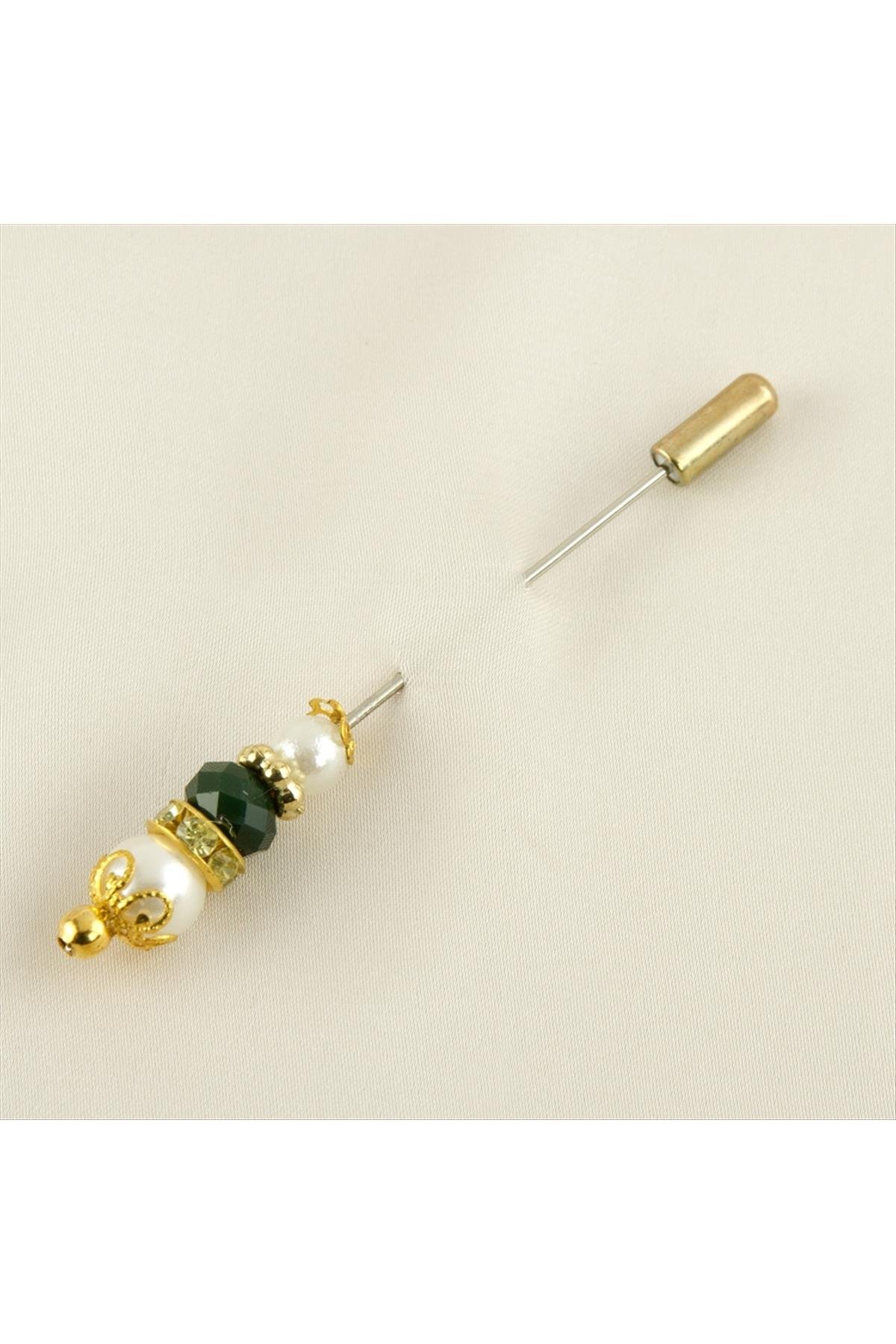 5 Adet İnci Kristal Şal İğnesi