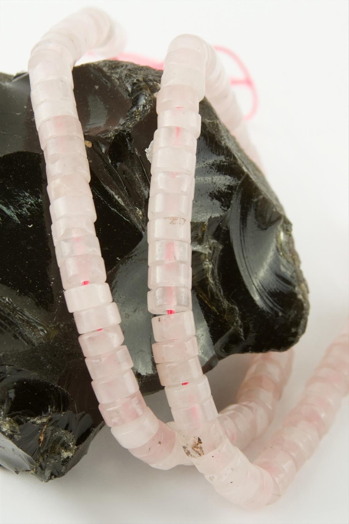 6 mm Disk Pembe Kuvars Taşı