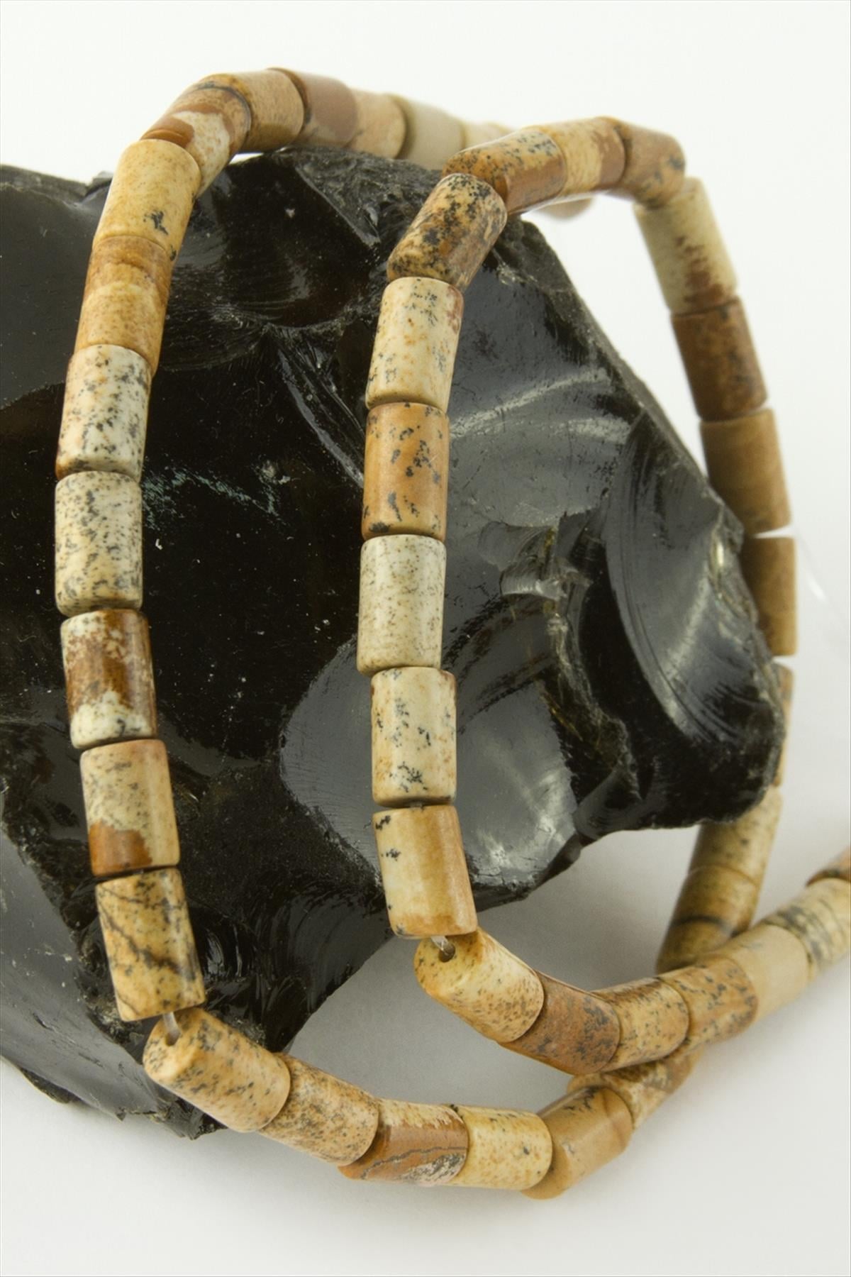 6*8 mm Boru Toprak Jasper Taşı
