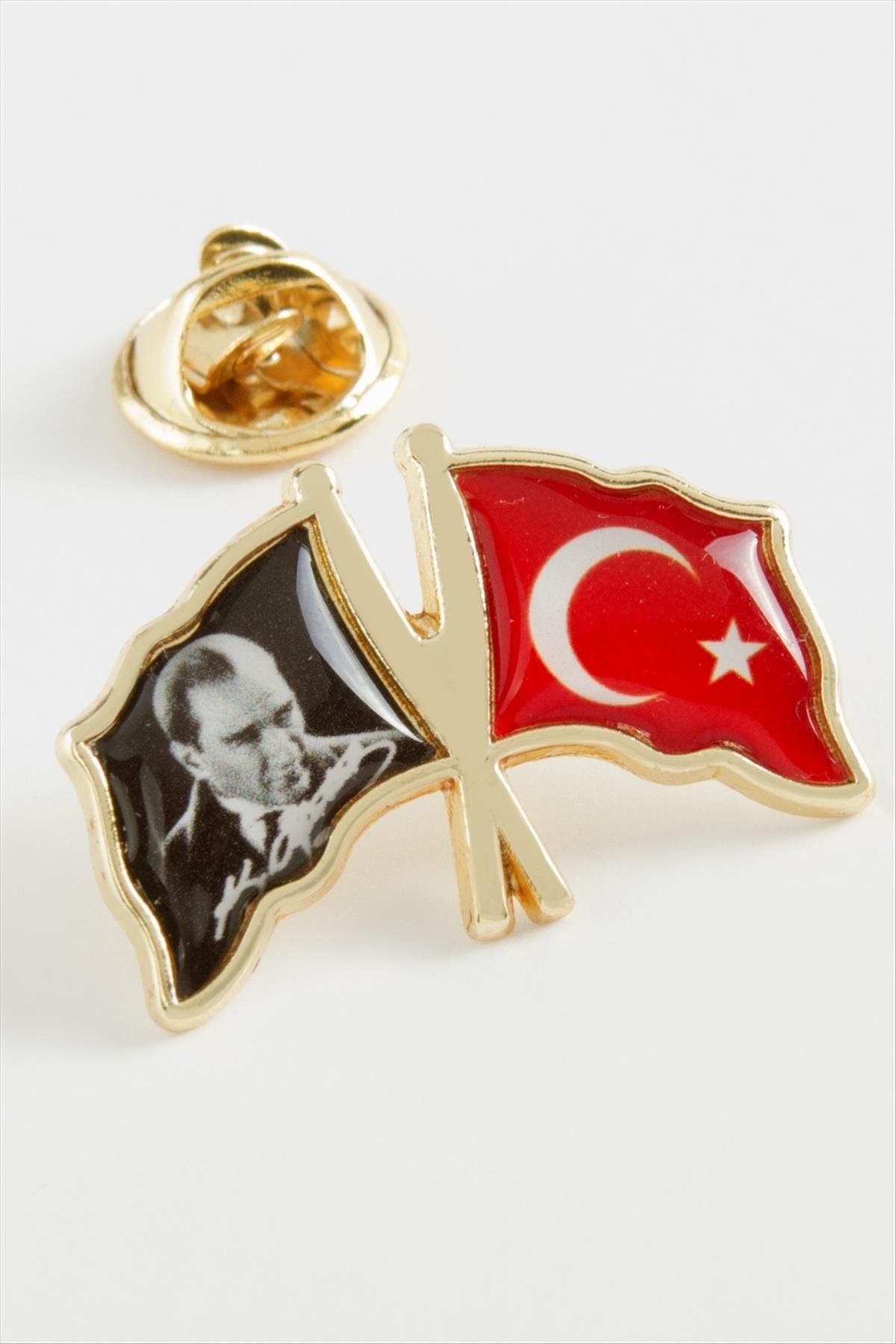 Atatürk Ay Yıldız Yaka Rozet