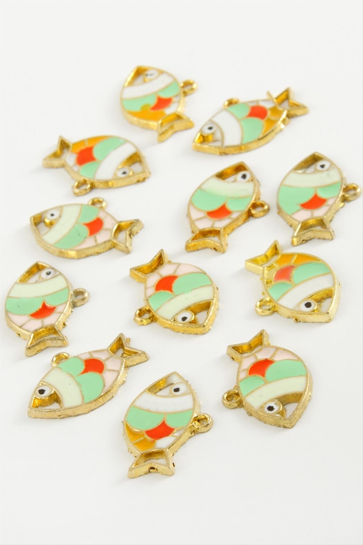 Balık Tek Kulp Mineli Bileklik ve Kolye Ucu Aparatı 1 Adet