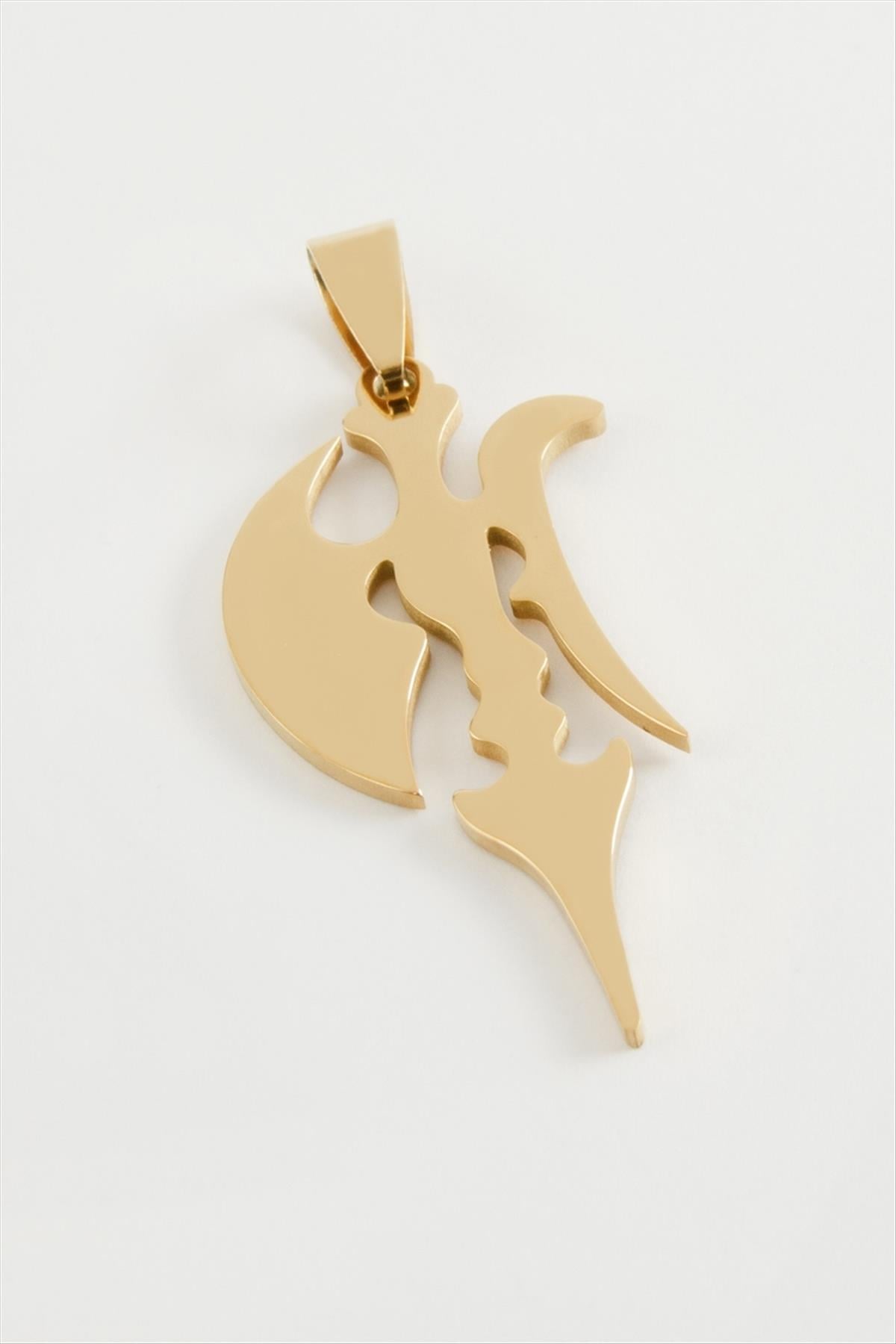 Balta Çelik Kolye Ucu 4 cm