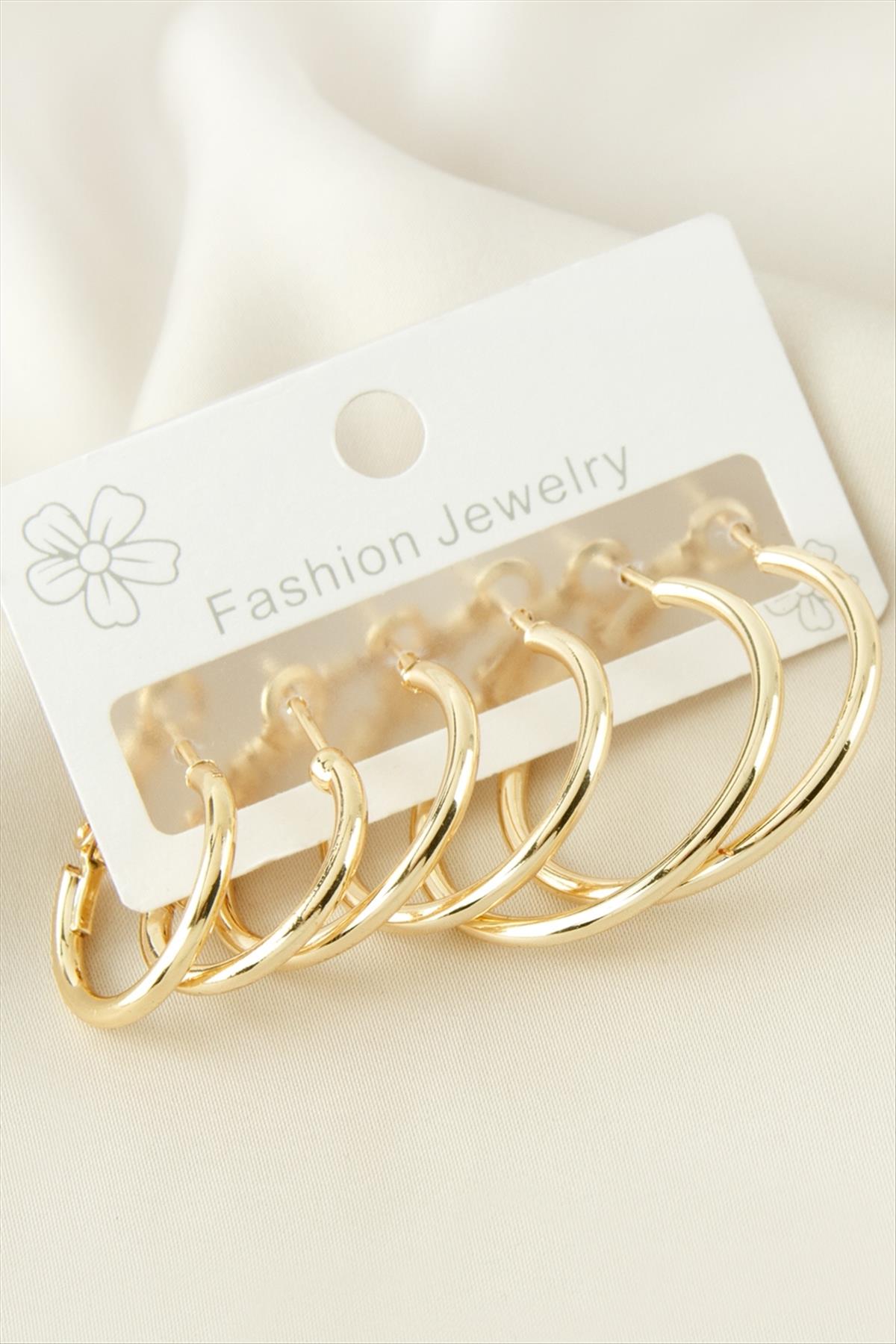 Boru Halka Küpe 6 Adet