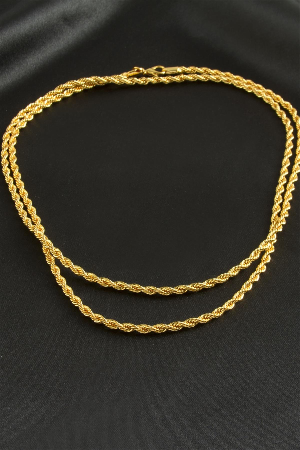 Burgulu Zincir Kolye 80 cm