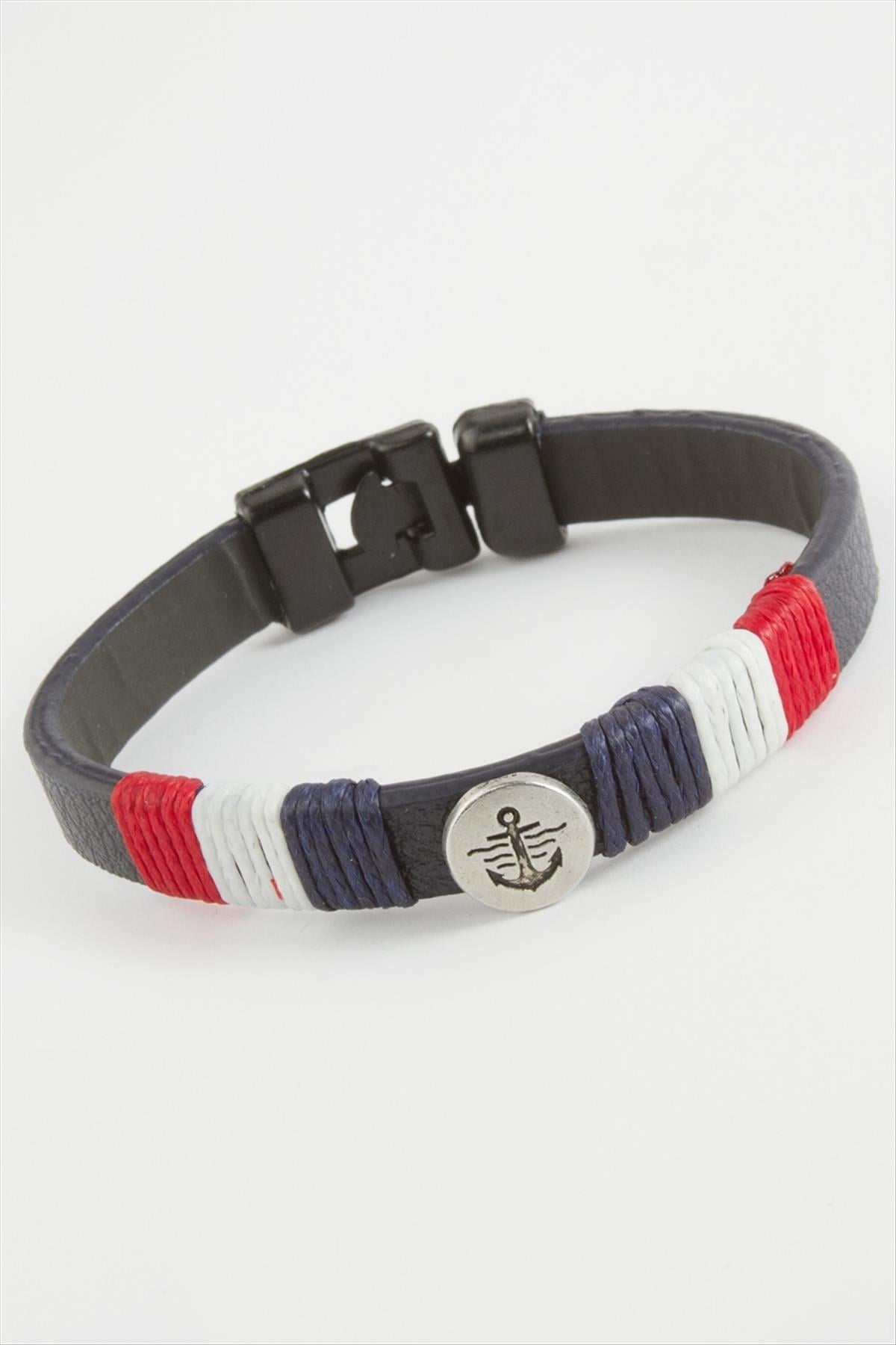 Çapa Kaliteli Suni Deri Bileklik