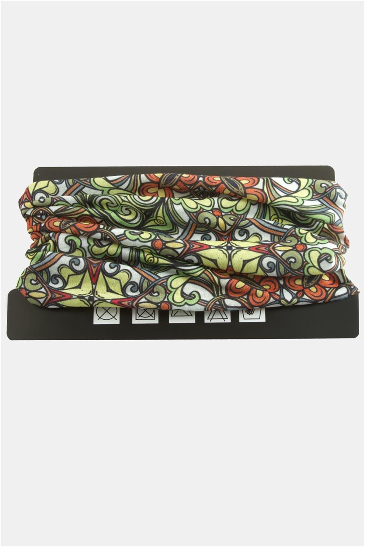 Çiçek Desenli Baff Boyunluk