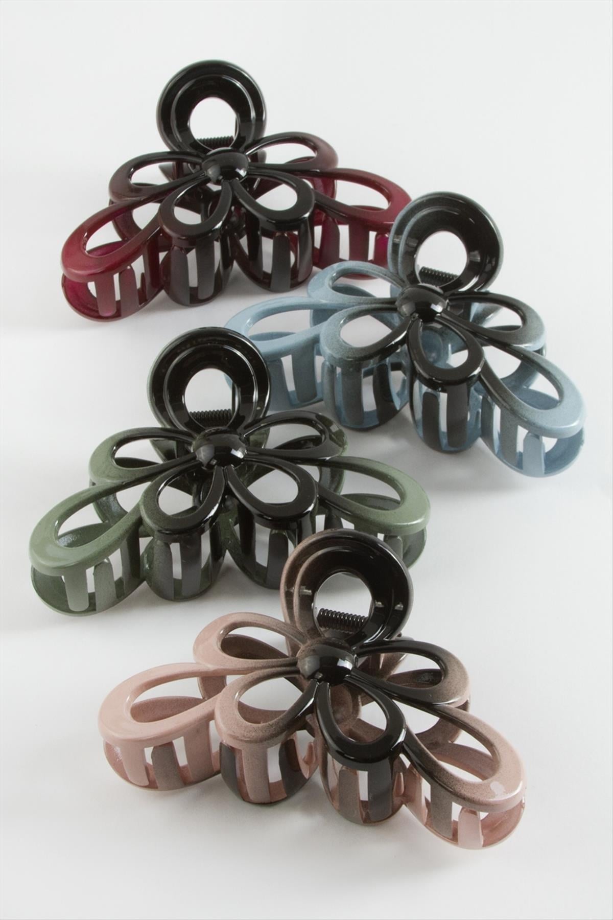 Çiçek Renkli Mandal Toka 12 cm