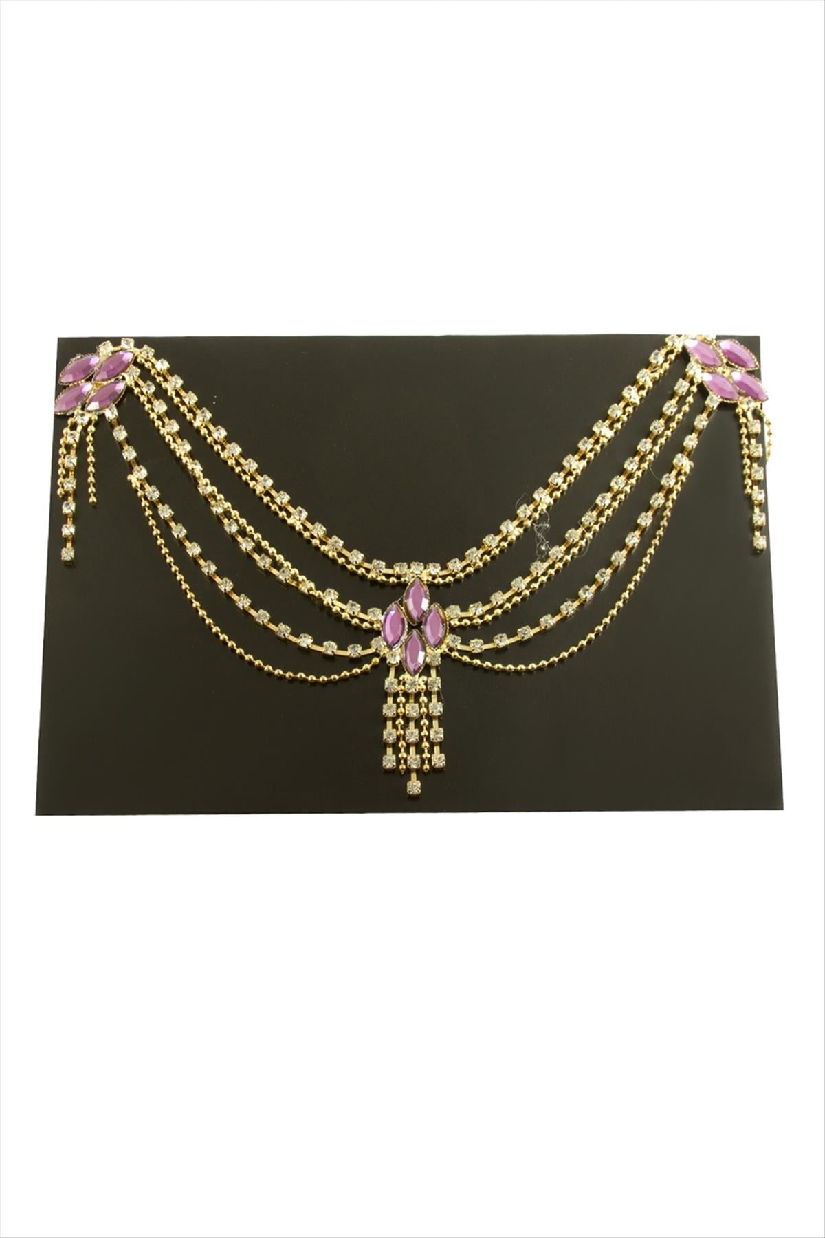 Çiçek Şerit Taşlı Alınlık