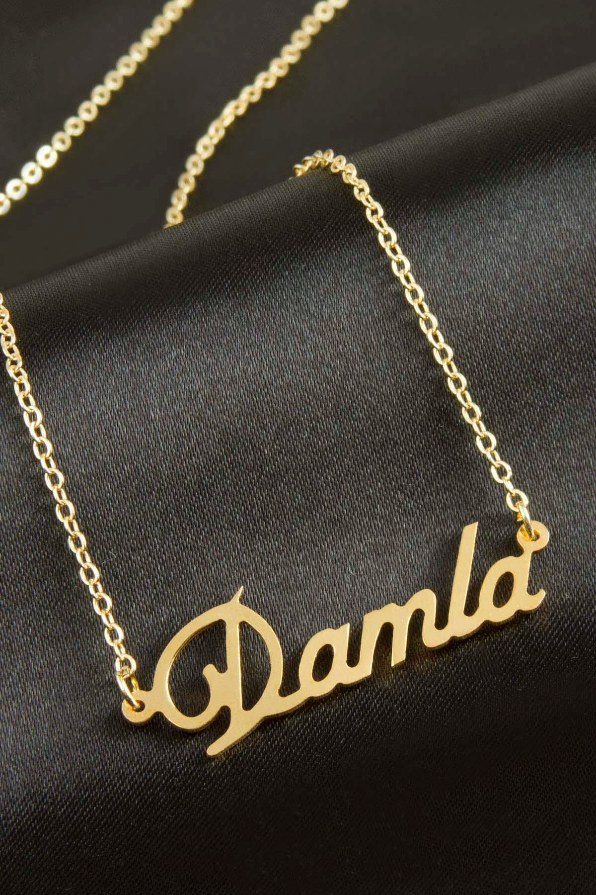 Damla isimli kolye (Kişiye Özel)