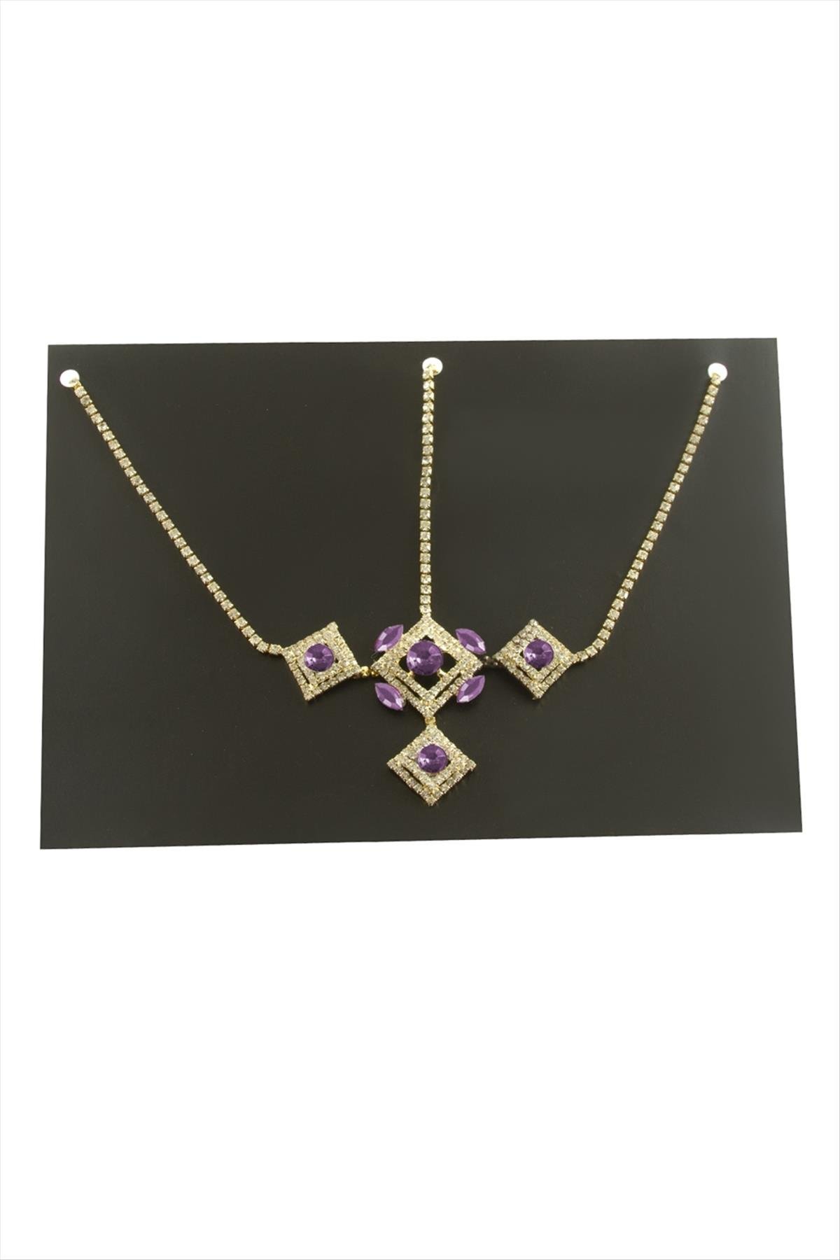 Dikdörtgen Şerit Taşlı Alınlık