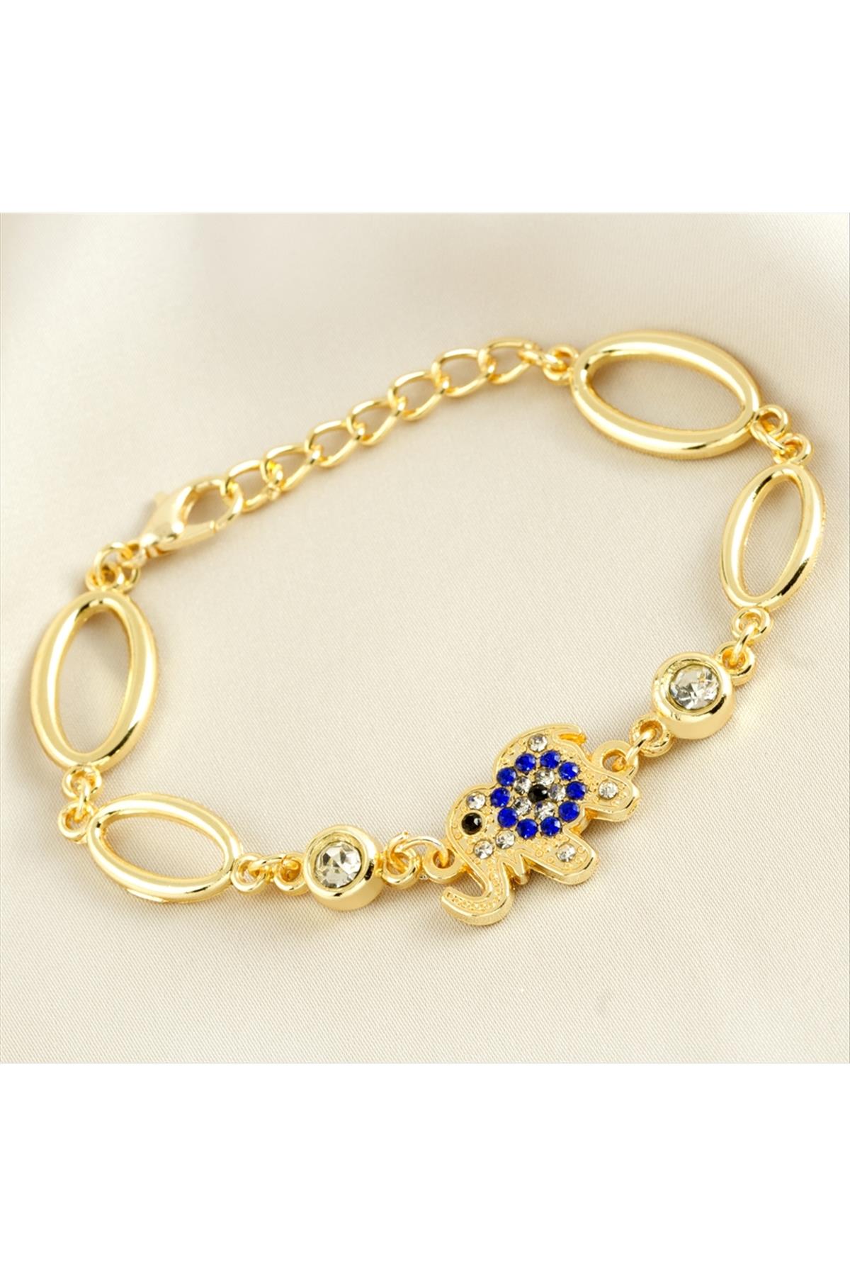 Fil Taşlı Trend Bileklik