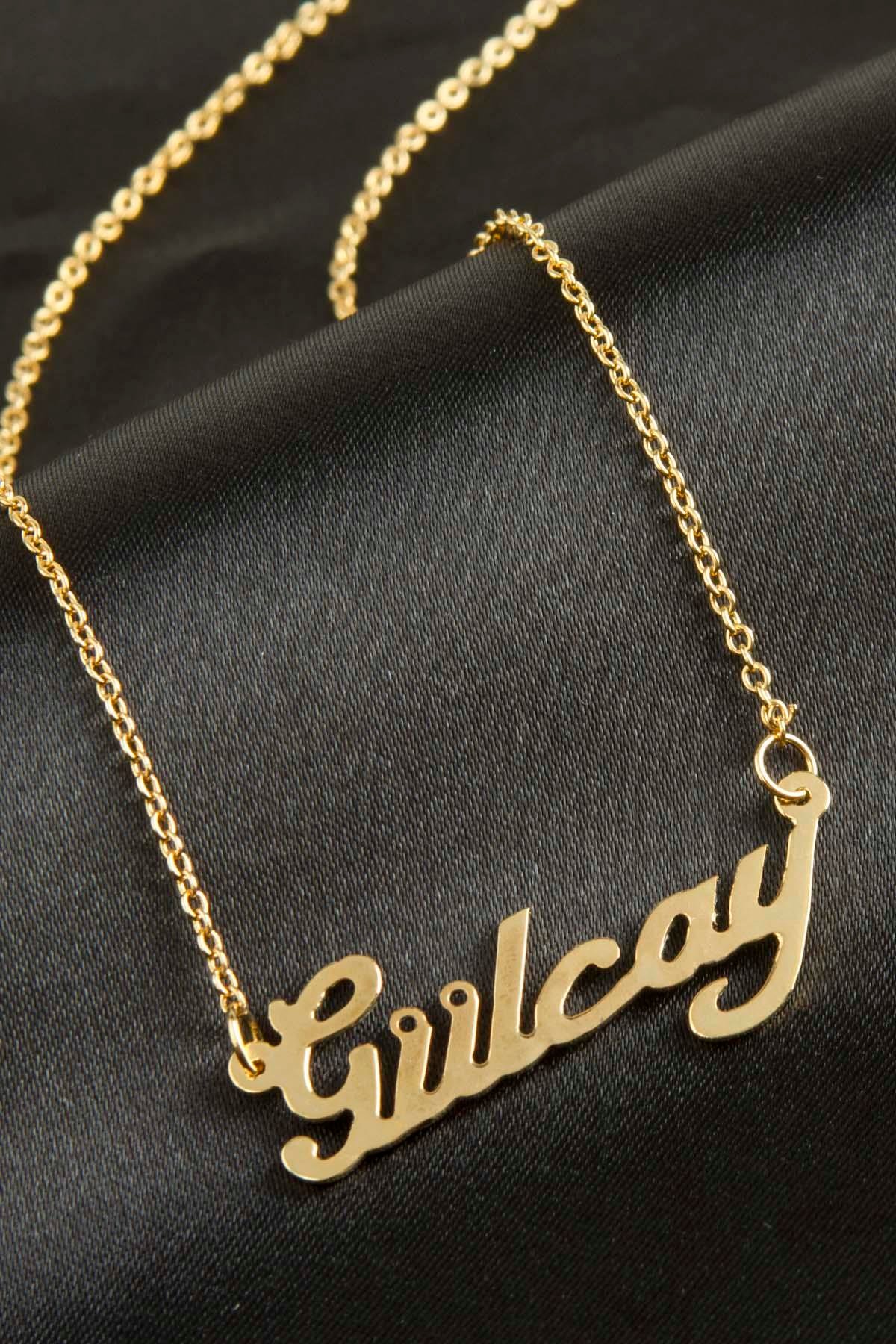 Gülcay İsimli Kolye (Kişiye Özel)