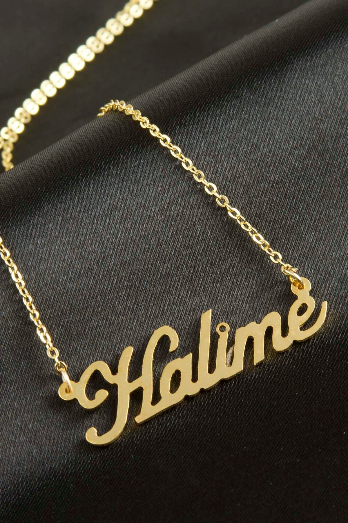 Halime İsimli Kolye (Kişiye Özel)