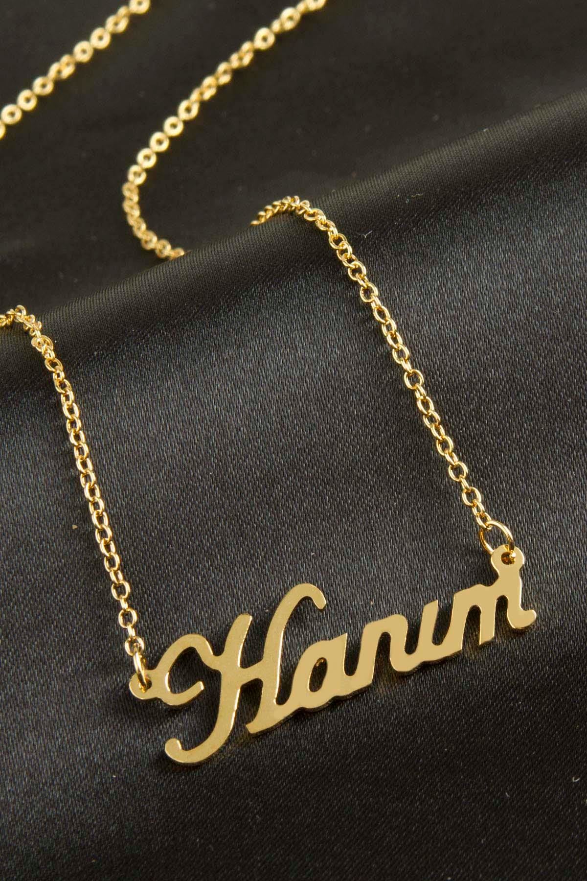 Hanım isimli kolye (Kişiye Özel)