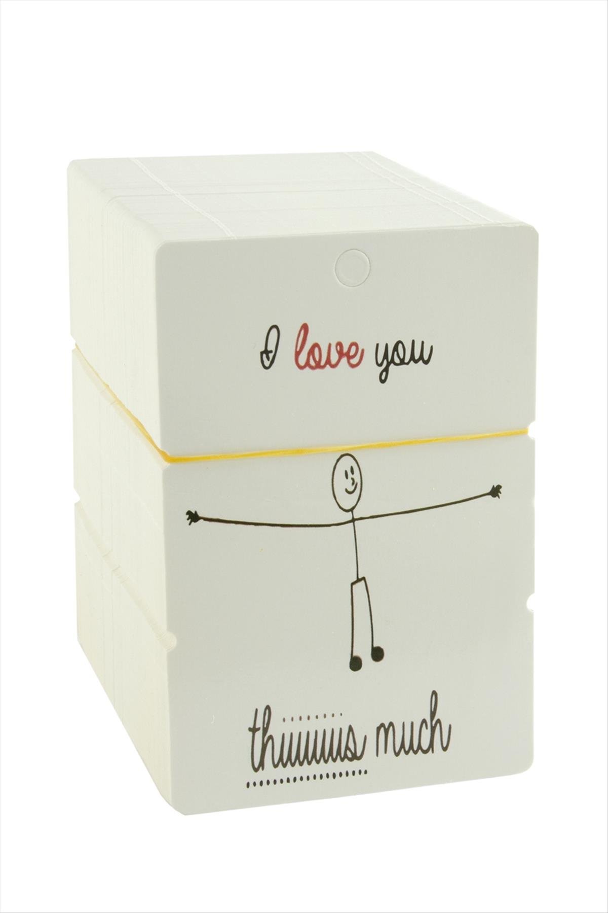 I Love Yazılı Bileklik Kartı 200 Adet