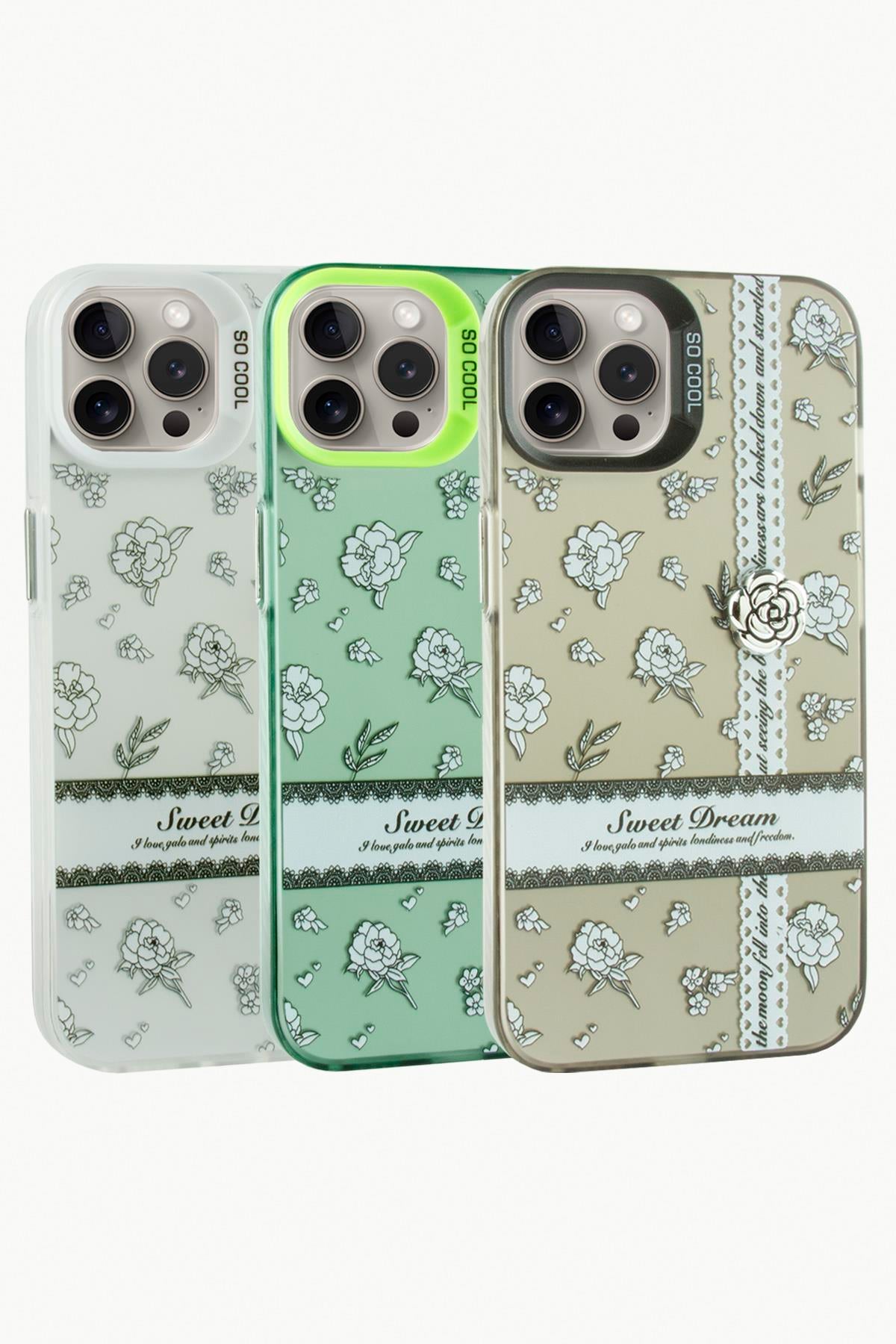 iPhone 15 Pro Max Gül Lüx Sweet Silikon Kılıf