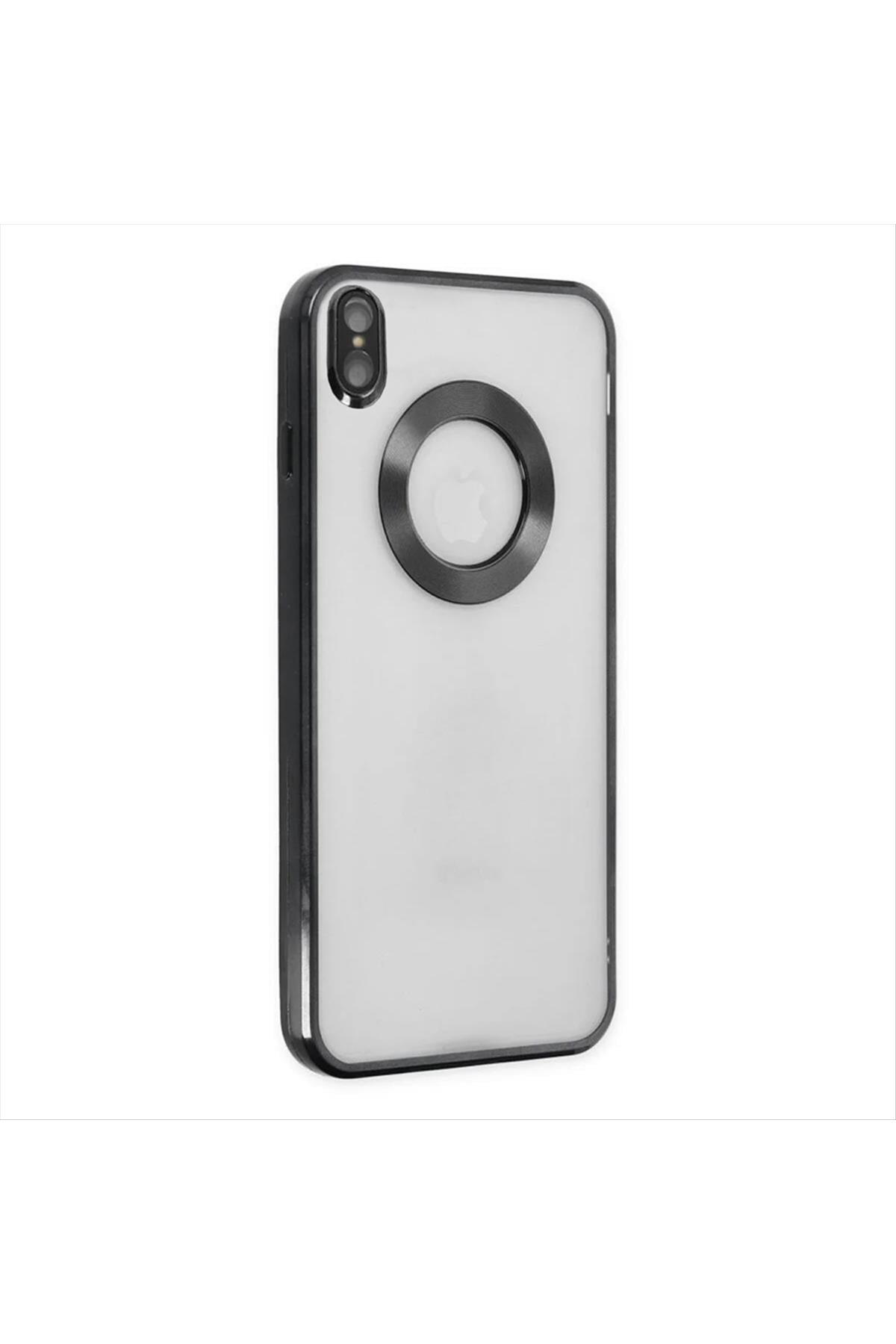 iPhone X/XS Lüx Lensli Lazer Silikon Kılıf (Kamera Korumalı)