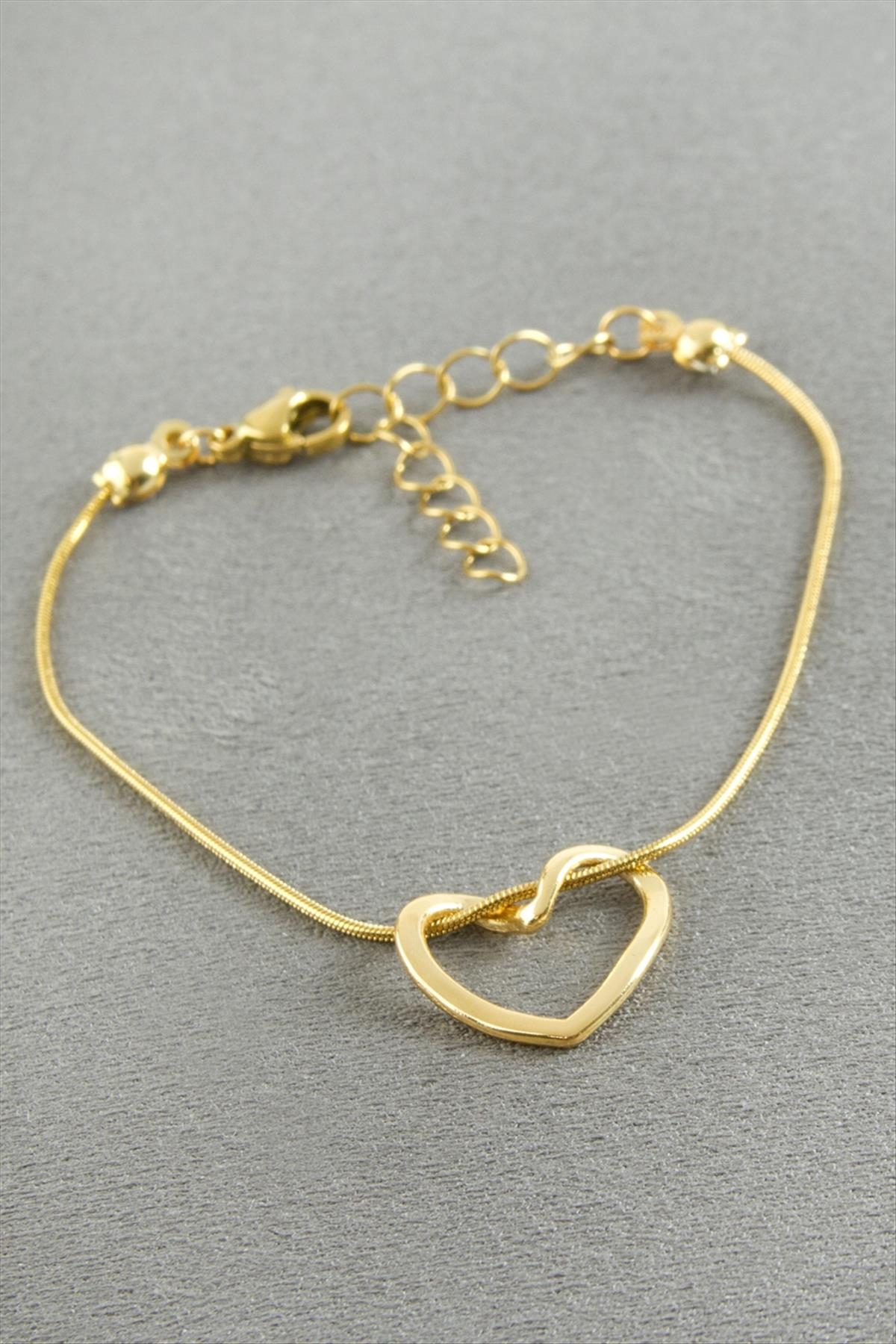 Kalp Çelik Bileklik