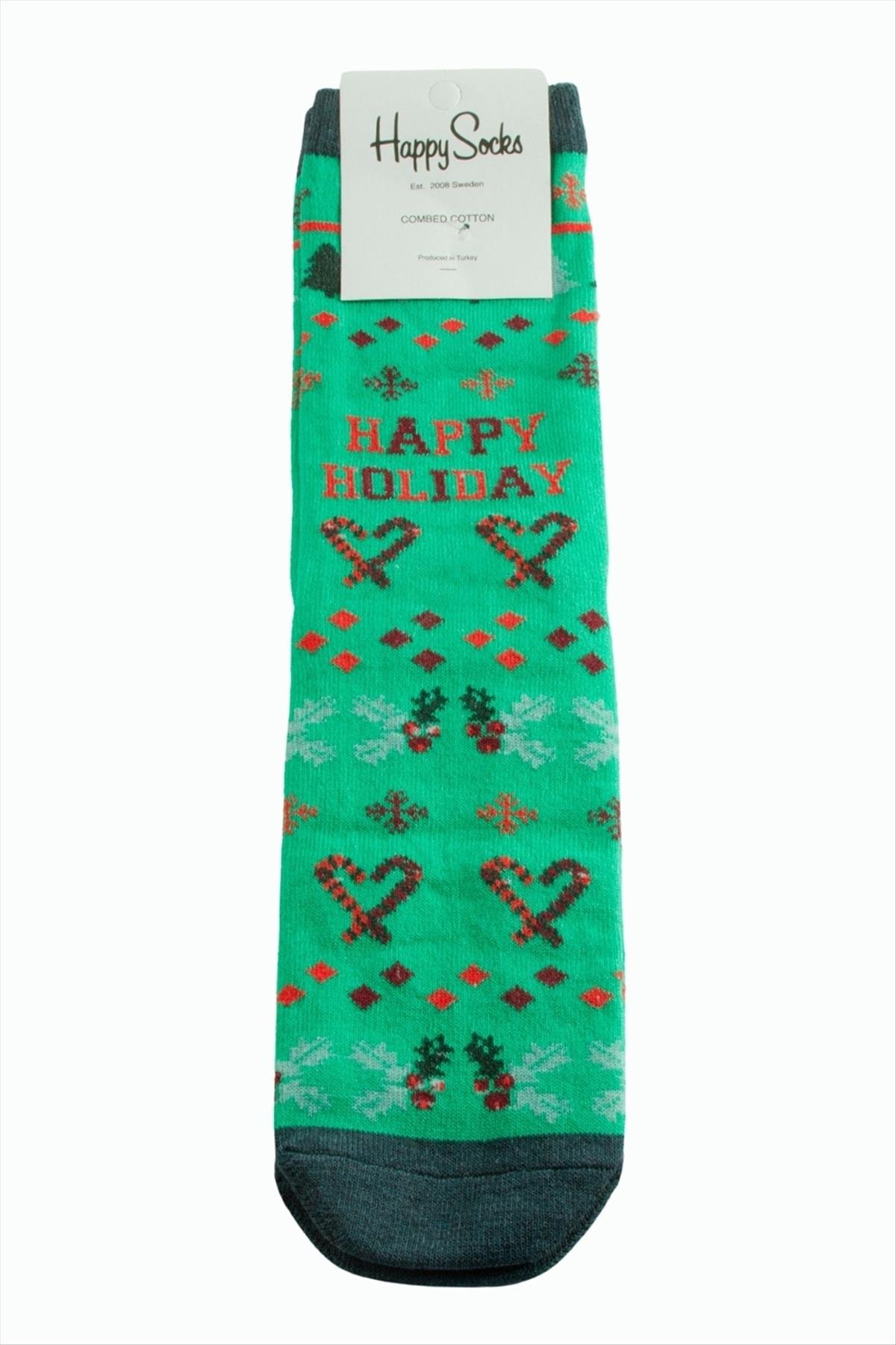 Kalp Yılbaşı Penye Çorap