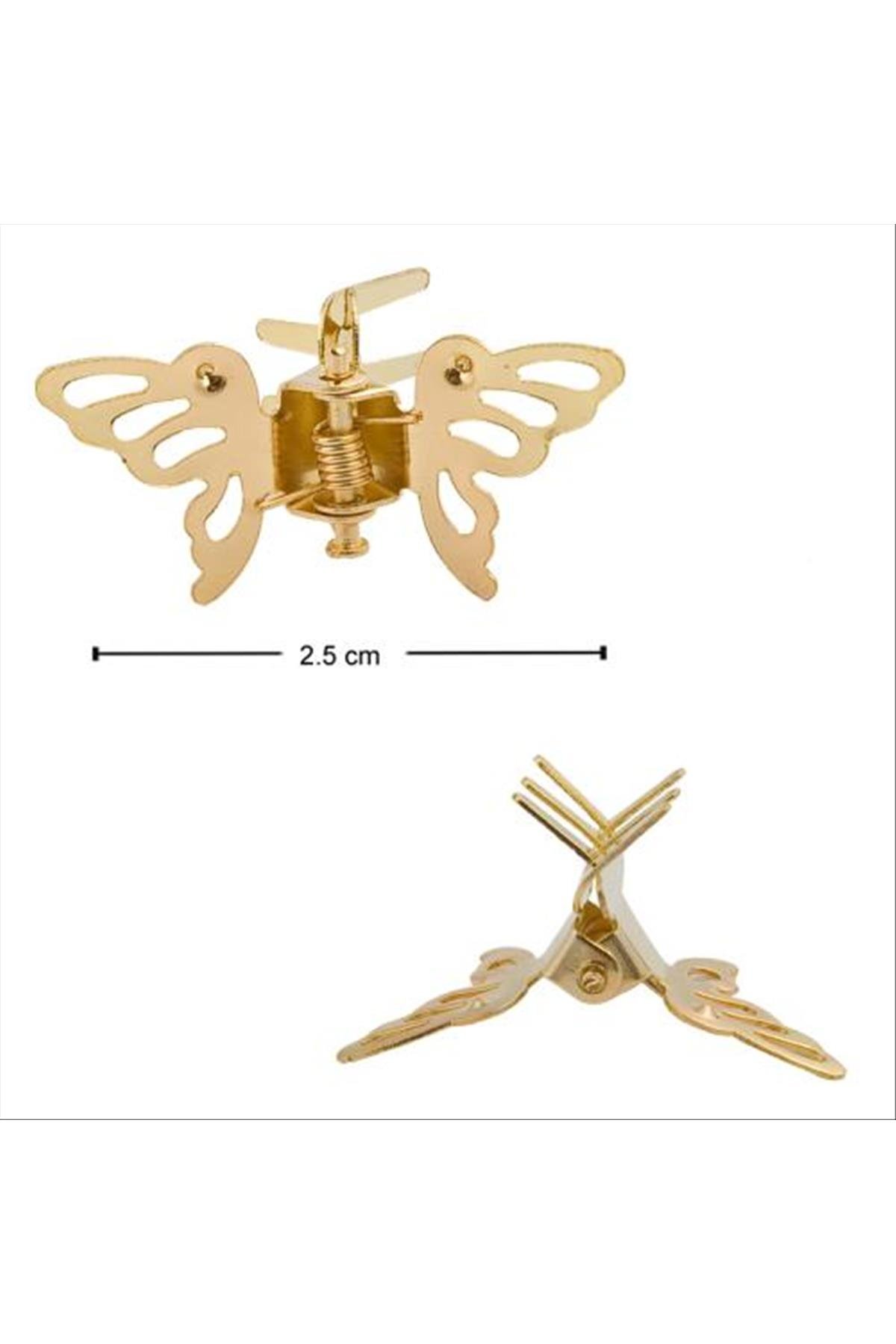 Kelebek Figürlü Metal Toka