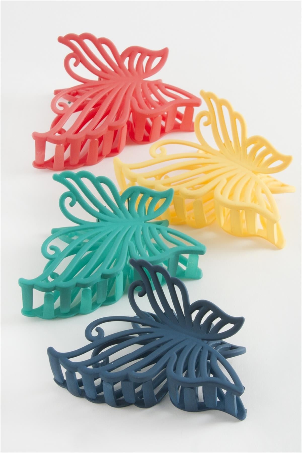 Kelebek Renkli Mandal Toka 8 cm