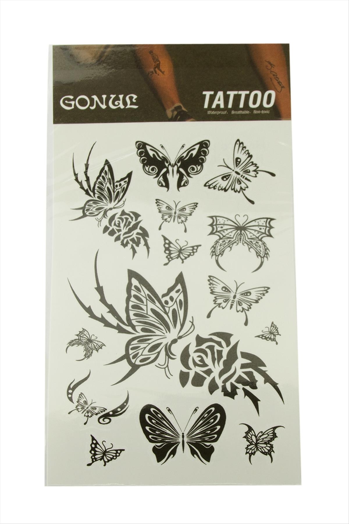 Kelebek Tattoo Dövme Sticker