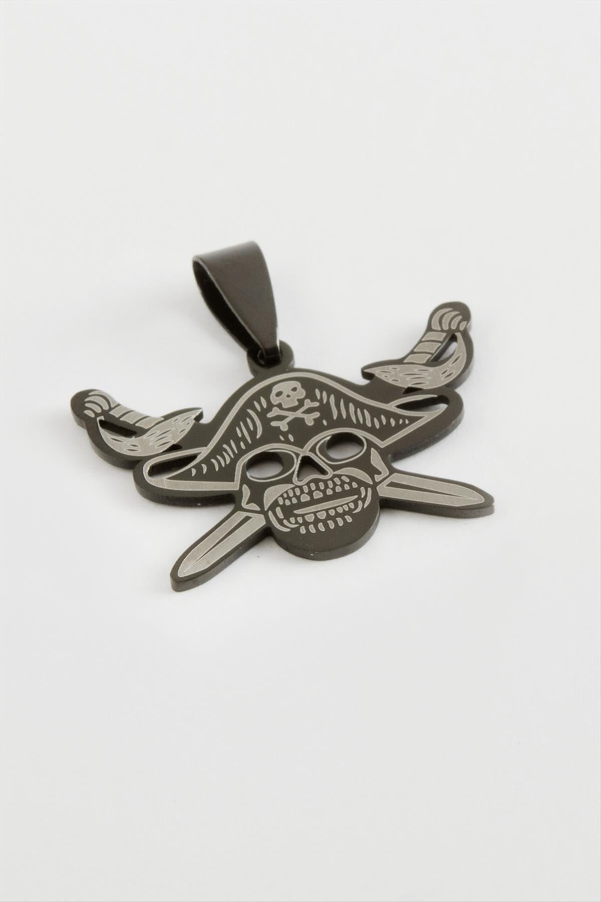 Kılıç Kuru Kafa Çelik Kolye Ucu 3 cm