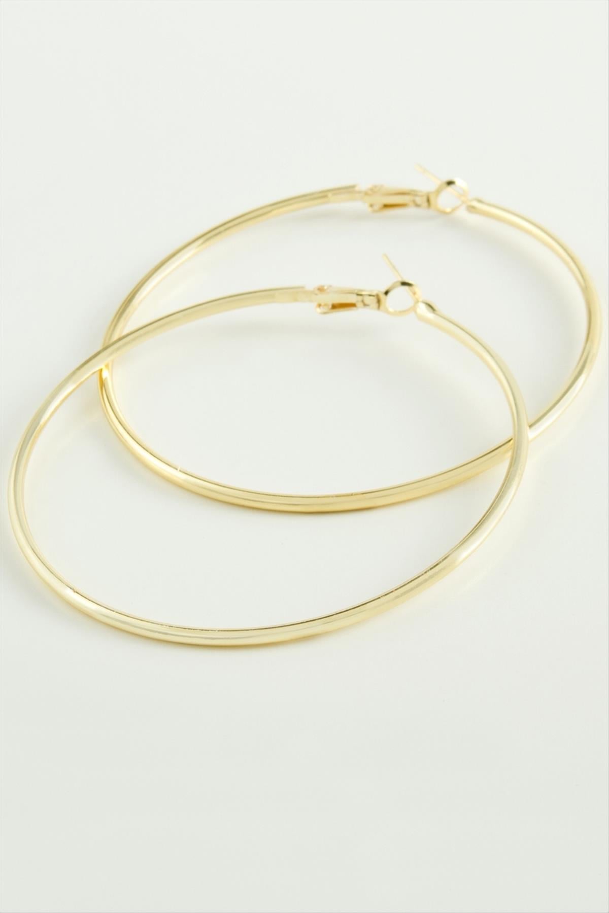 Metal Halka Küpe 6 cm