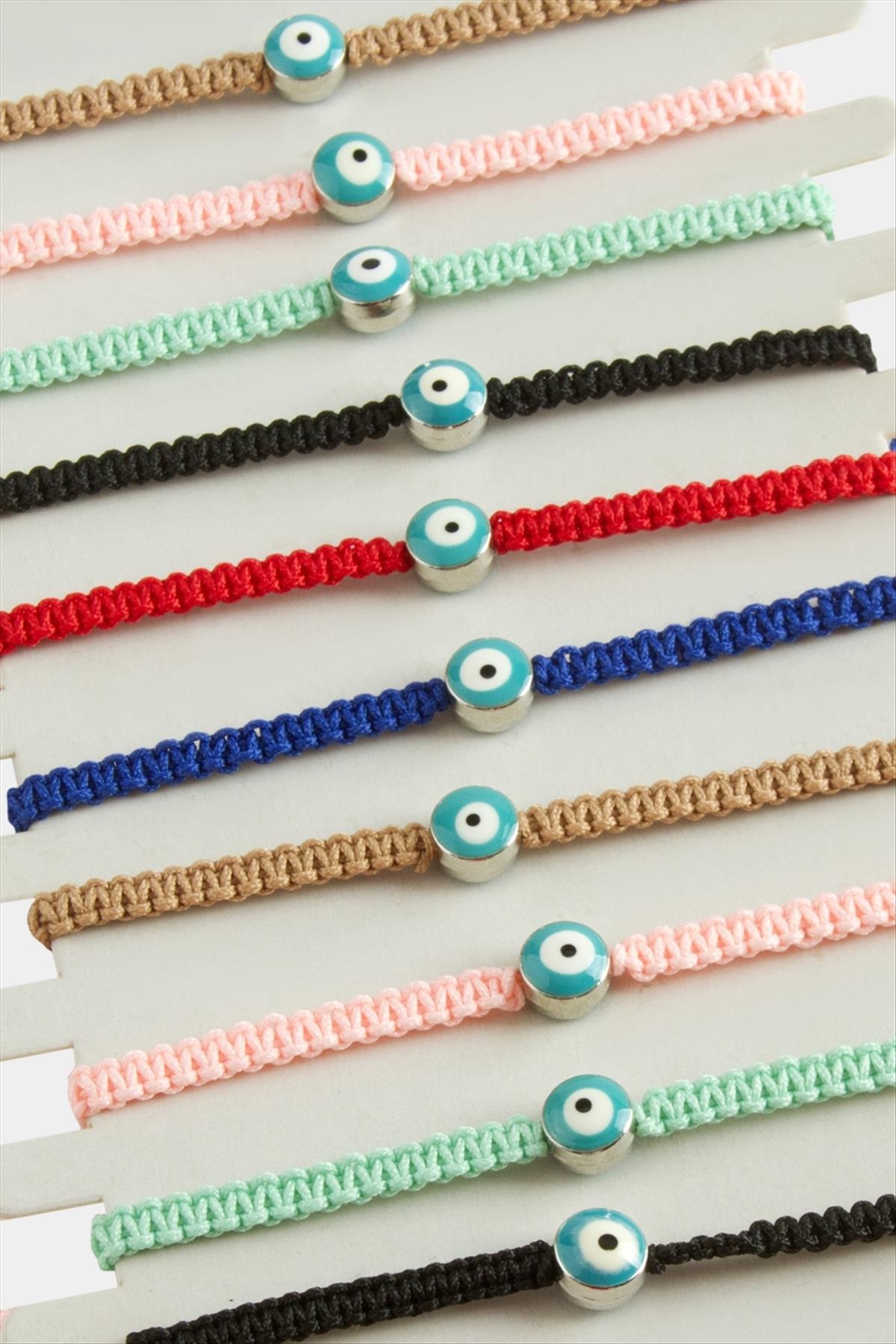 Nazar Makrome Örgülü Bileklik