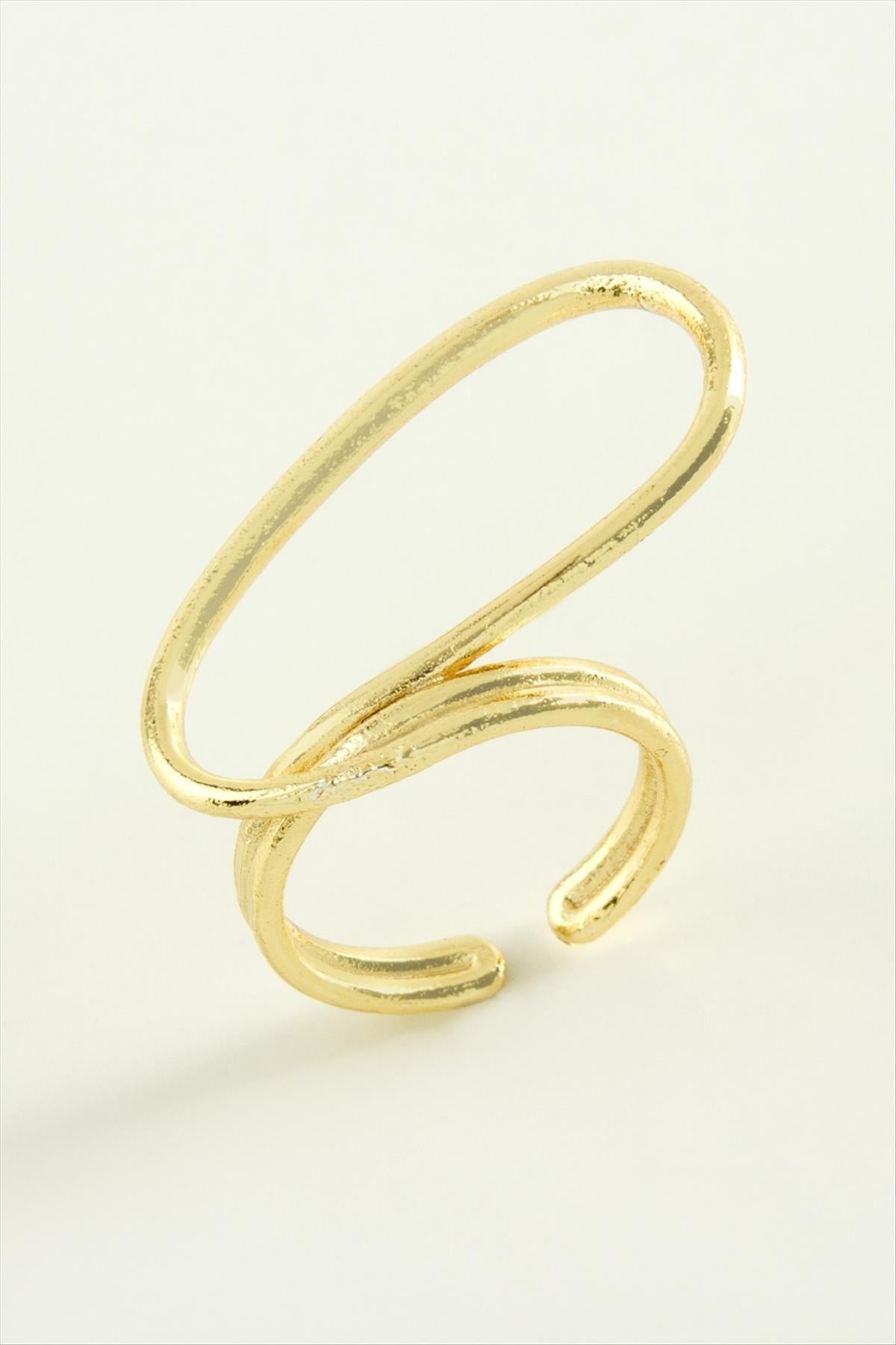 Oval Metal Yüzük