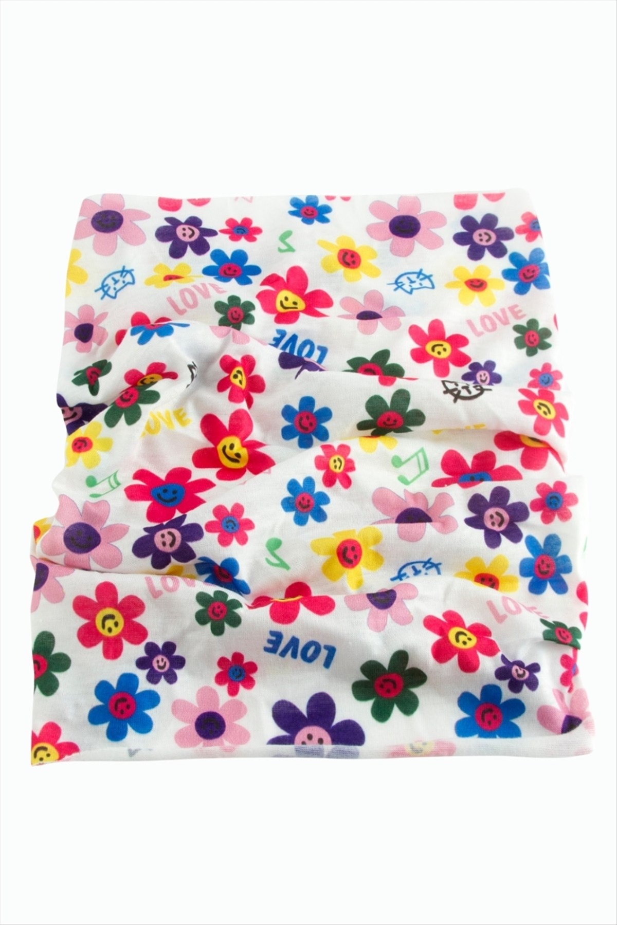 Papatya Desenli Baff Boyunluk