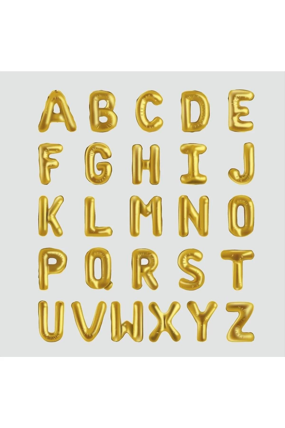 Sarı Renkli 40*100 Harfli Folyo Balon