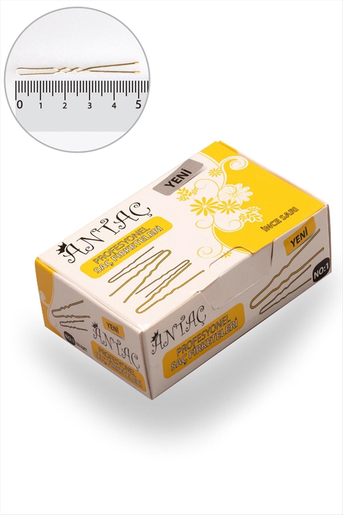 Sarı Topuzlu İnce Firkete 150 Adet