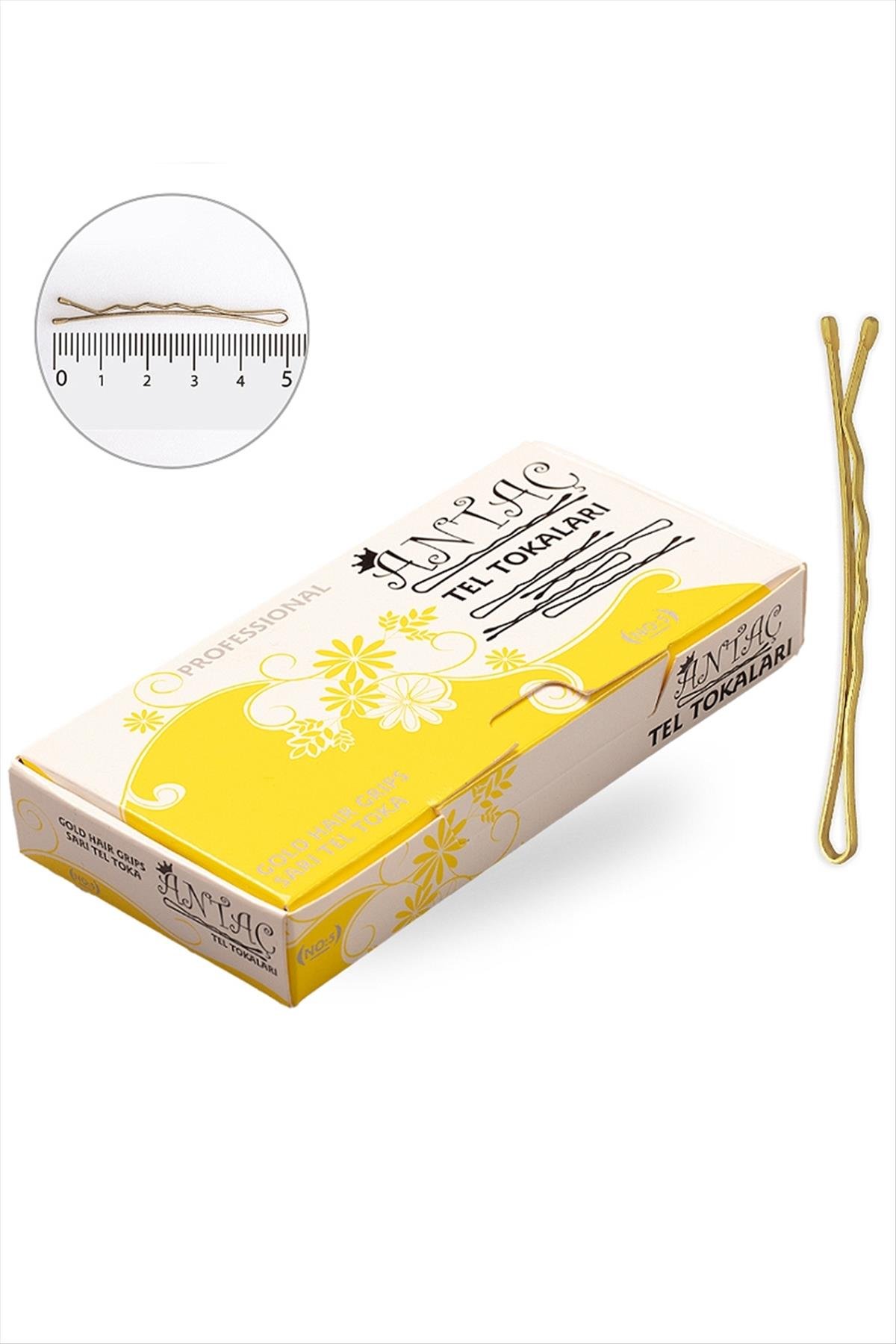 Sarı Topuzlu Tel Toka 150 Adet