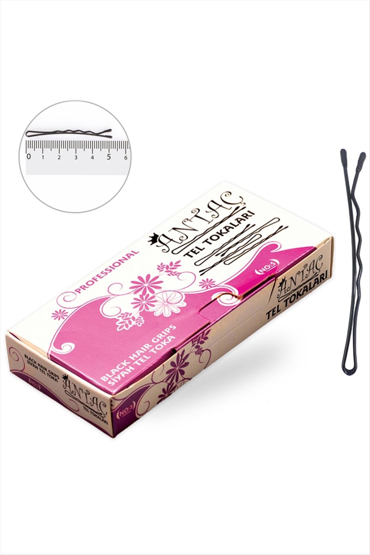 Siyah Topuzlu Tel Toka 125 Adet