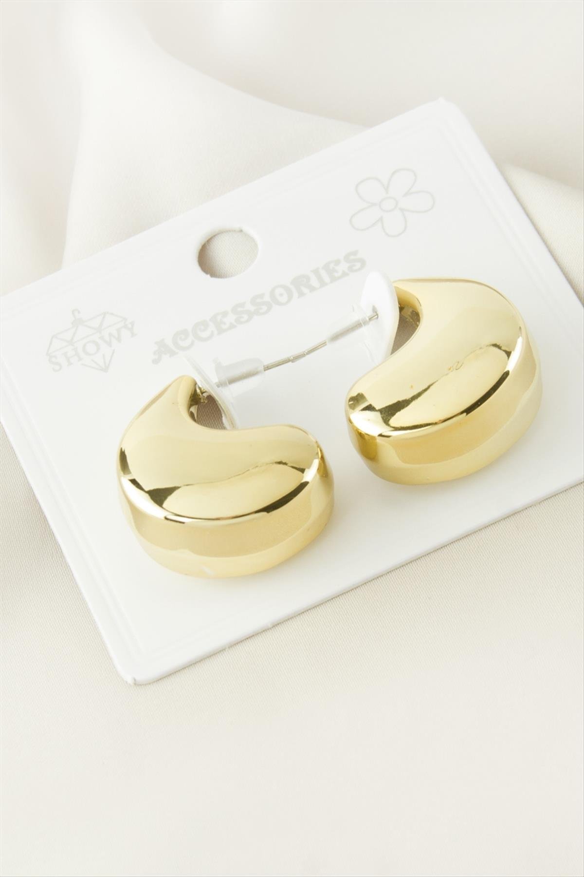 Su Damlası Plastik Küpe