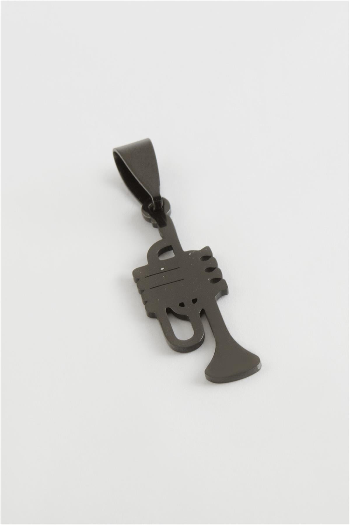 Trompet Çelik Kolye Ucu 3 cm