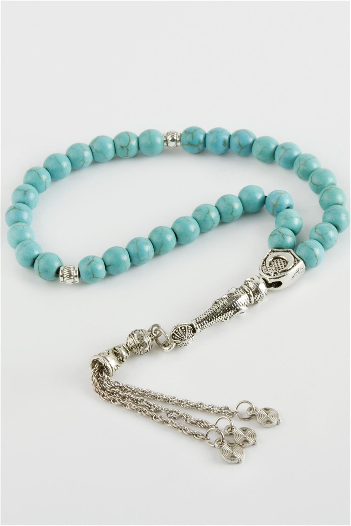 Turkuaz Doğaltaş Tesbih 6 mm