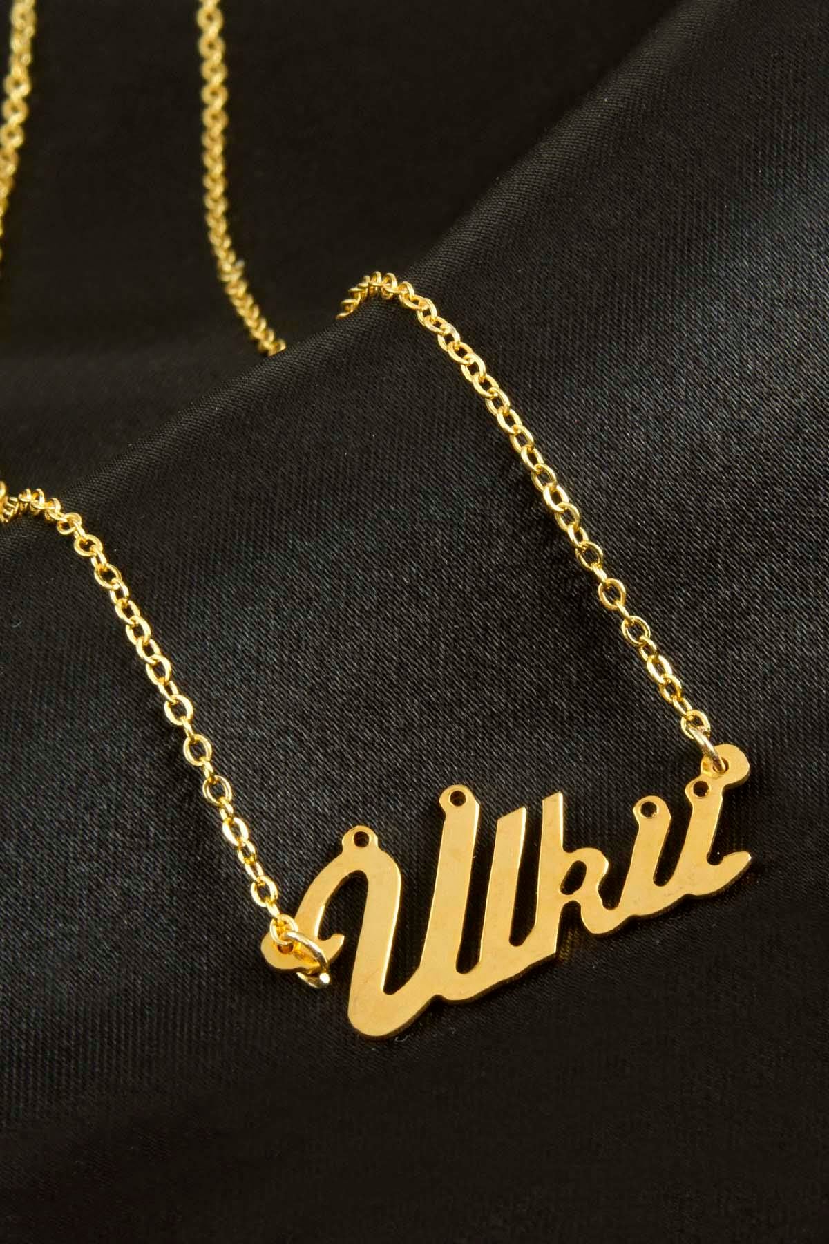 Ülkü İsimli Kolye (Kişiye Özel)