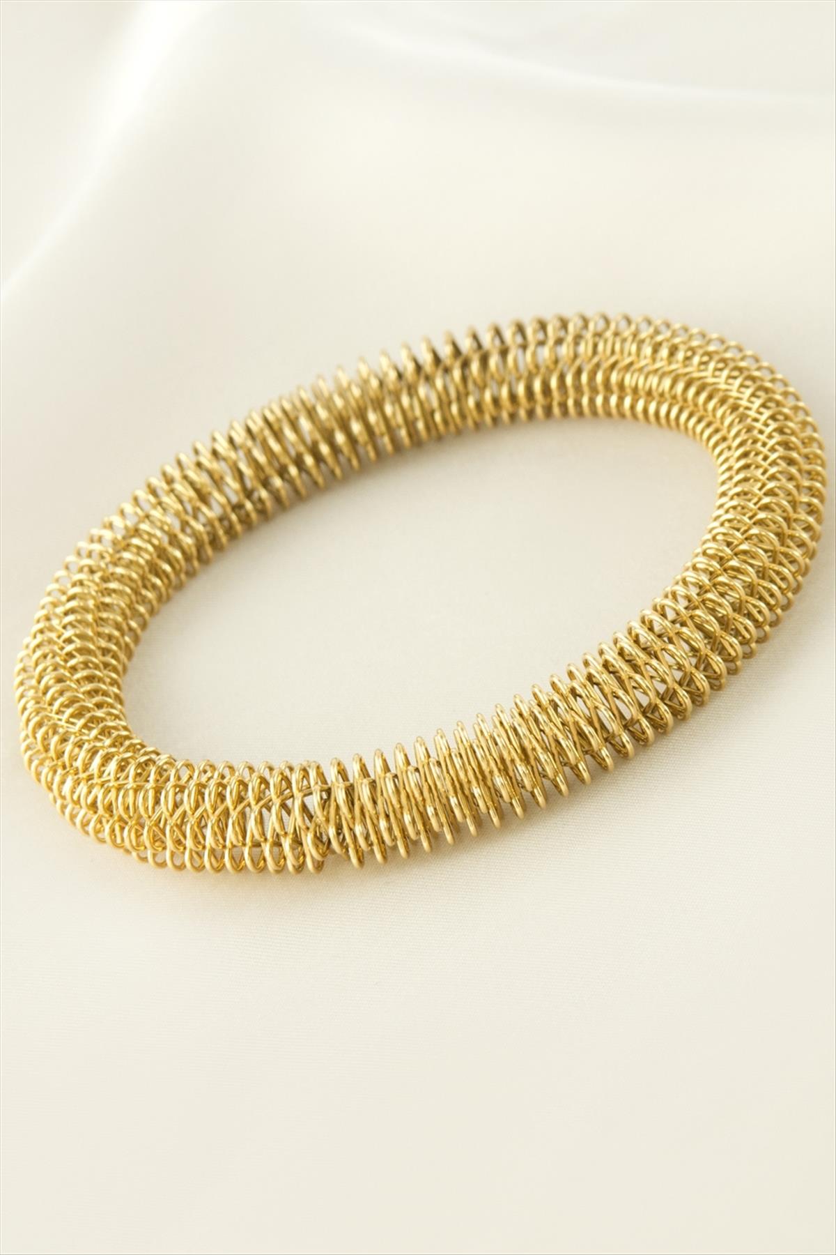 Yaylı Lüks Çelik Bileklik