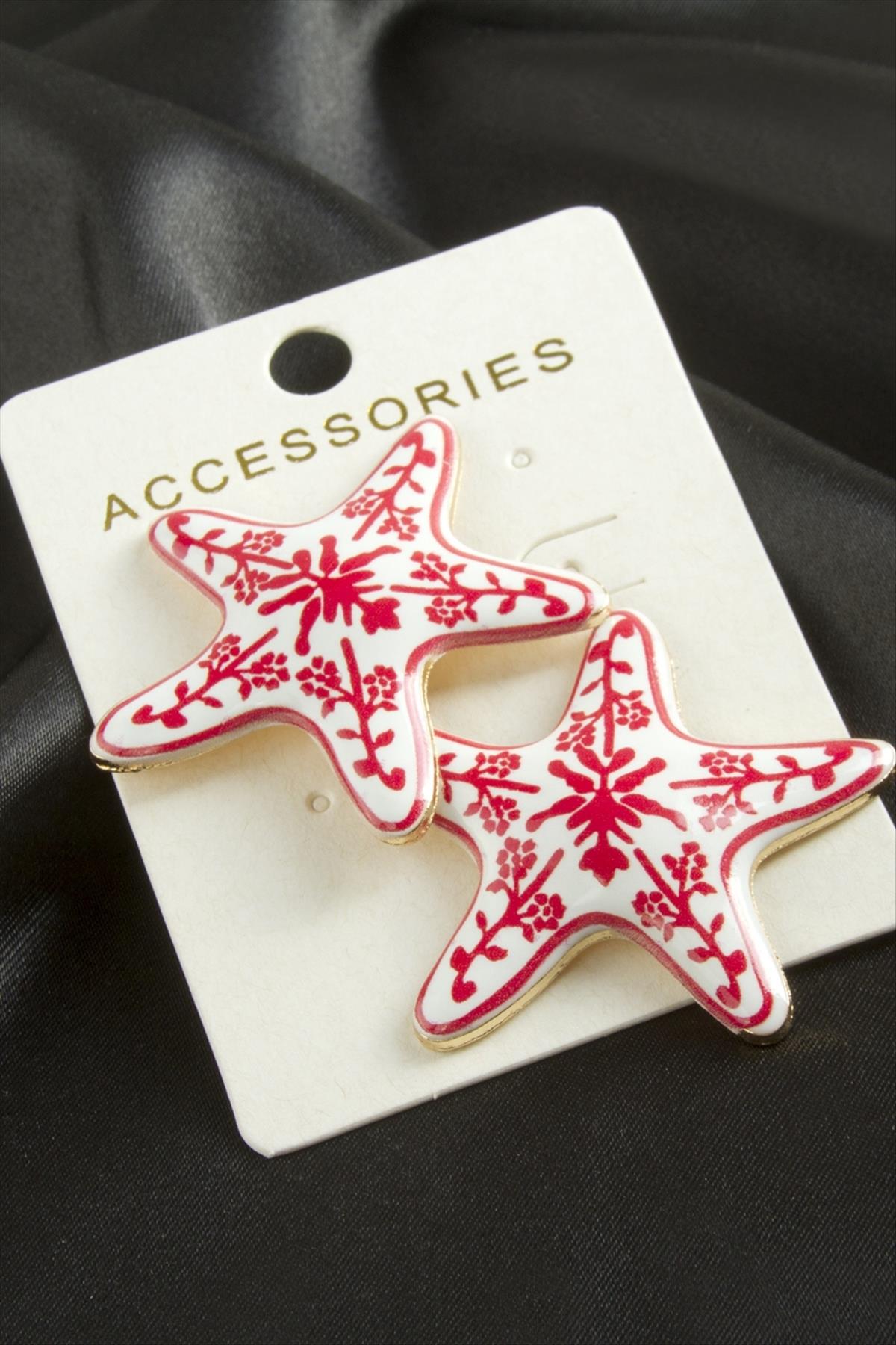 Yıldız Mineli Küpe