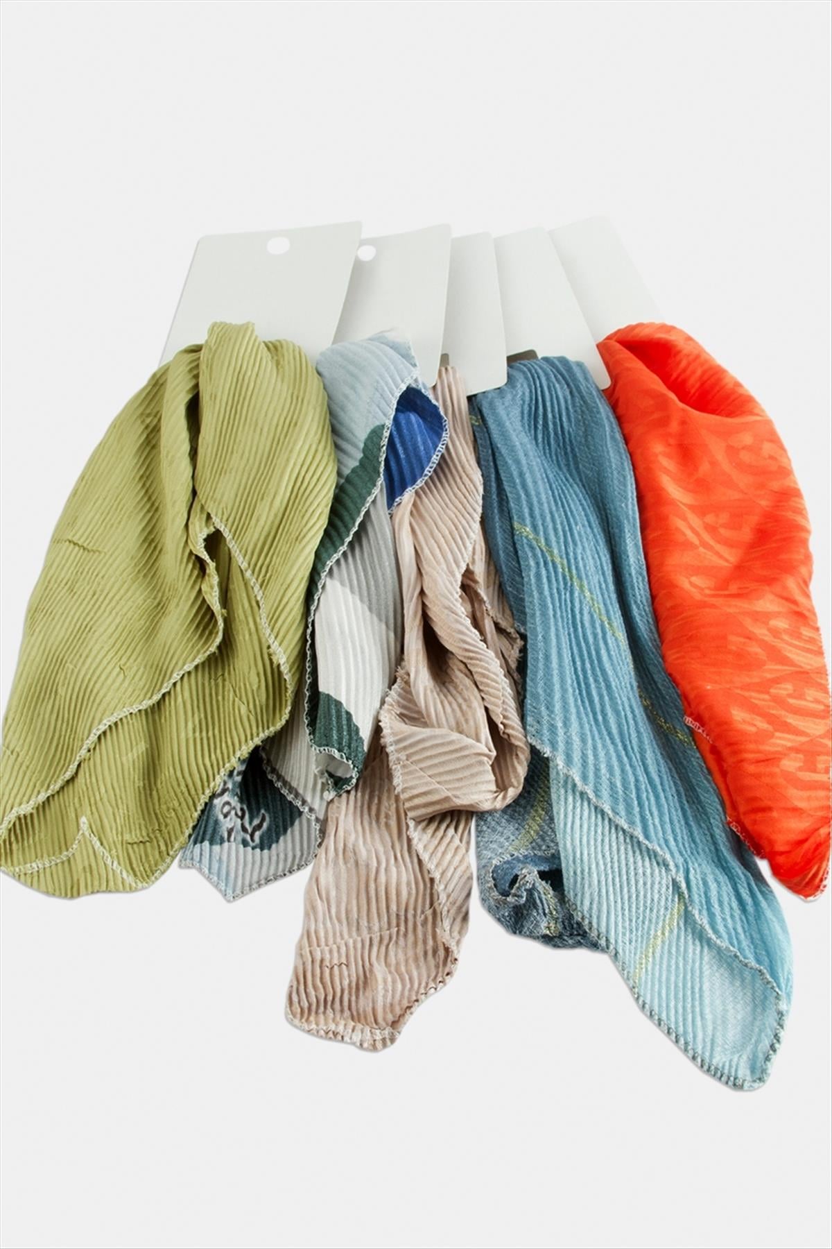 Zr Karışık Pliseli Fular 50 cm